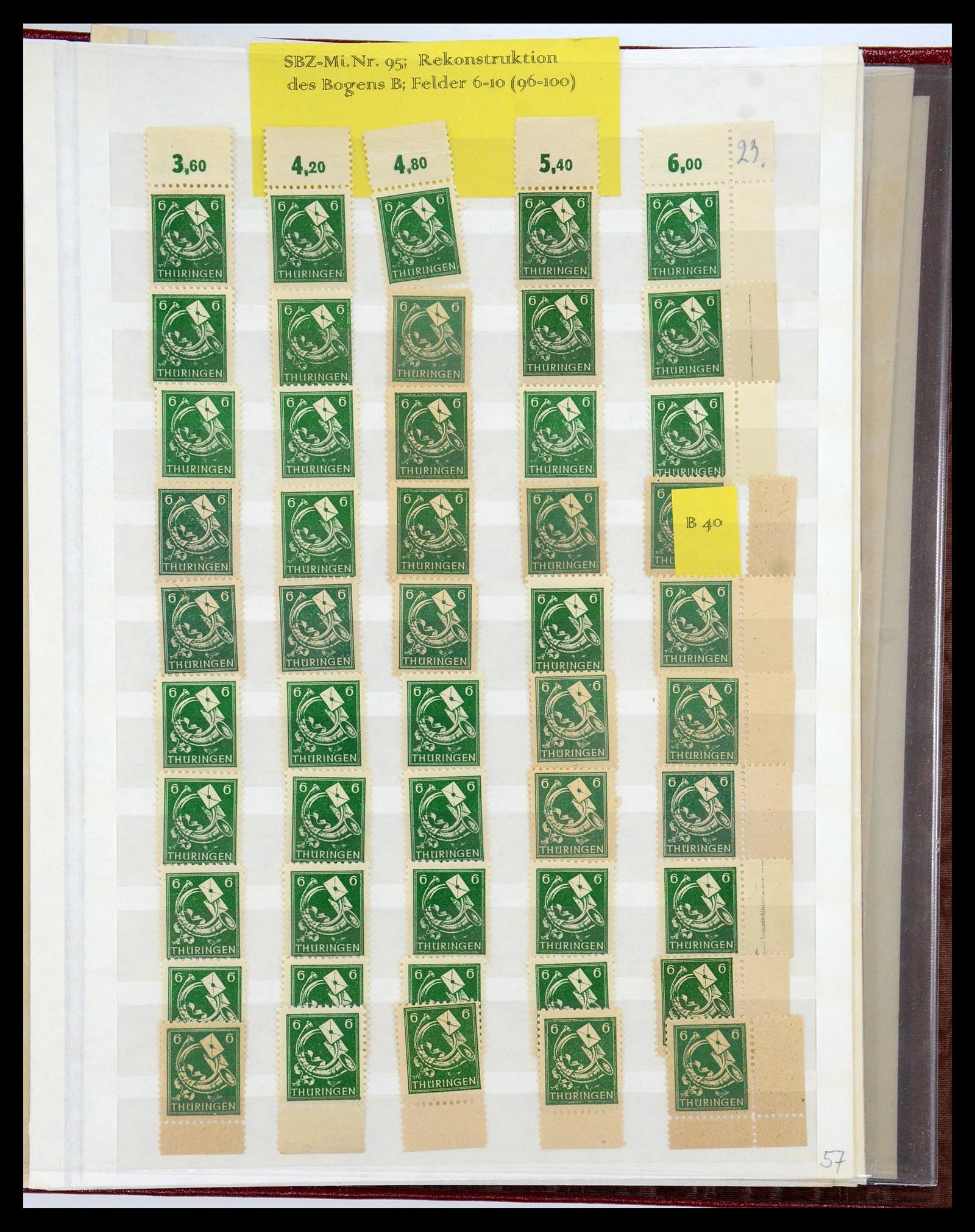 35264 016 - Postzegelverzameling 35264 Sovjet Zone 1945-1948.