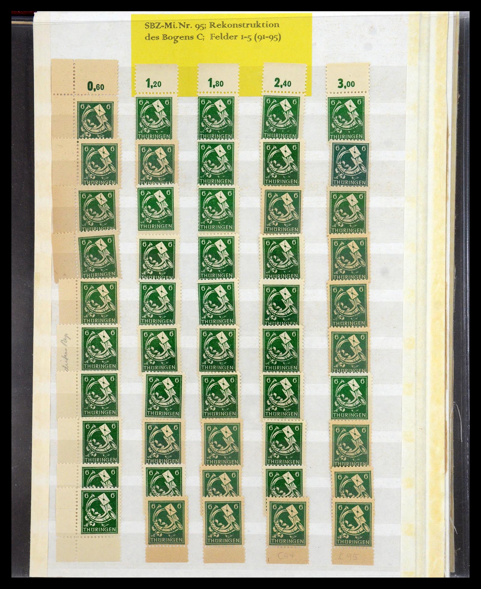 35264 017 - Postzegelverzameling 35264 Sovjet Zone 1945-1948.