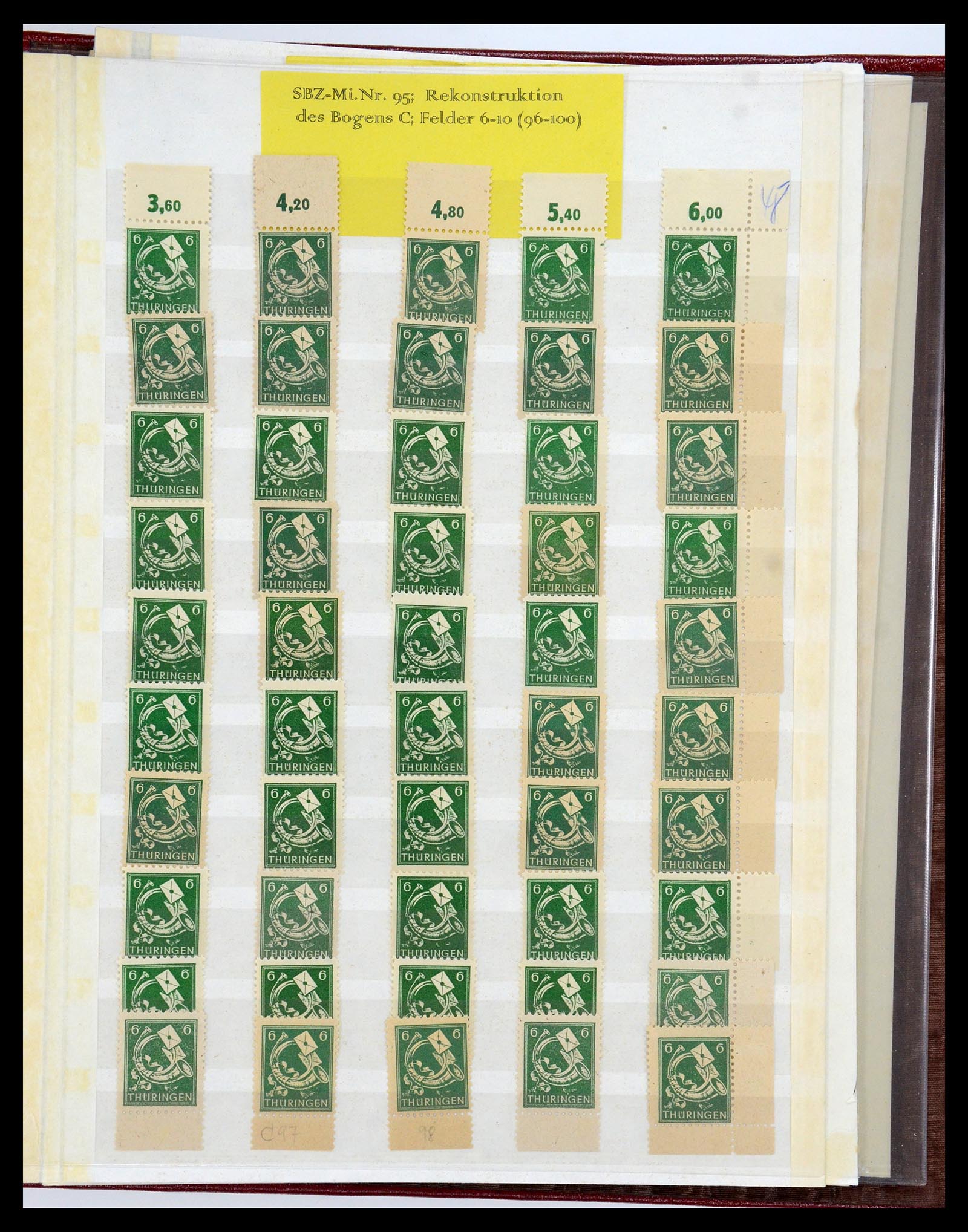 35264 018 - Postzegelverzameling 35264 Sovjet Zone 1945-1948.