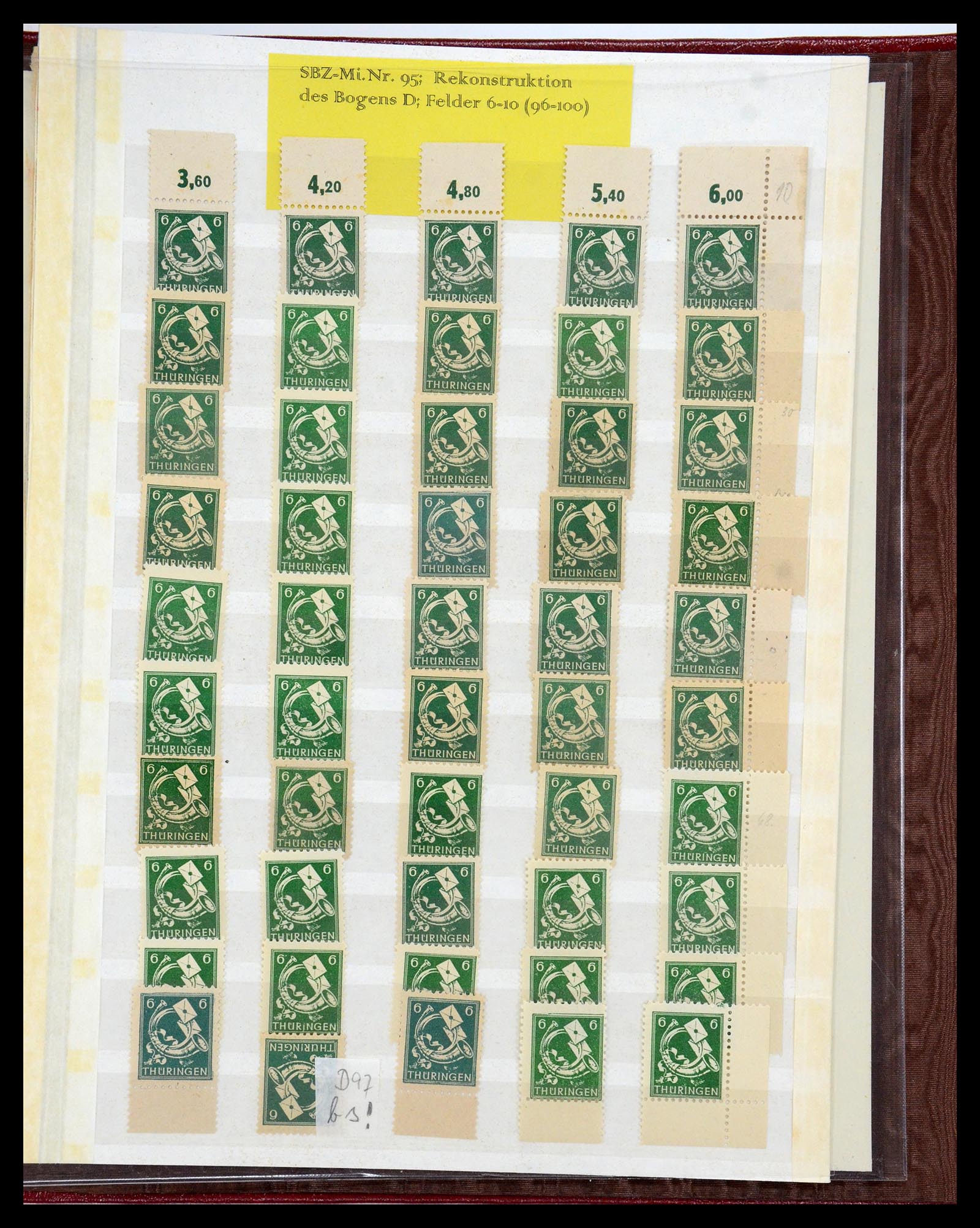 35264 020 - Postzegelverzameling 35264 Sovjet Zone 1945-1948.