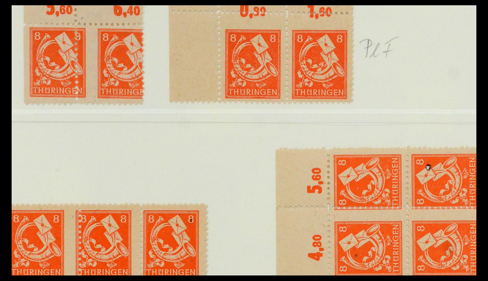 35264 025 - Postzegelverzameling 35264 Sovjet Zone 1945-1948.
