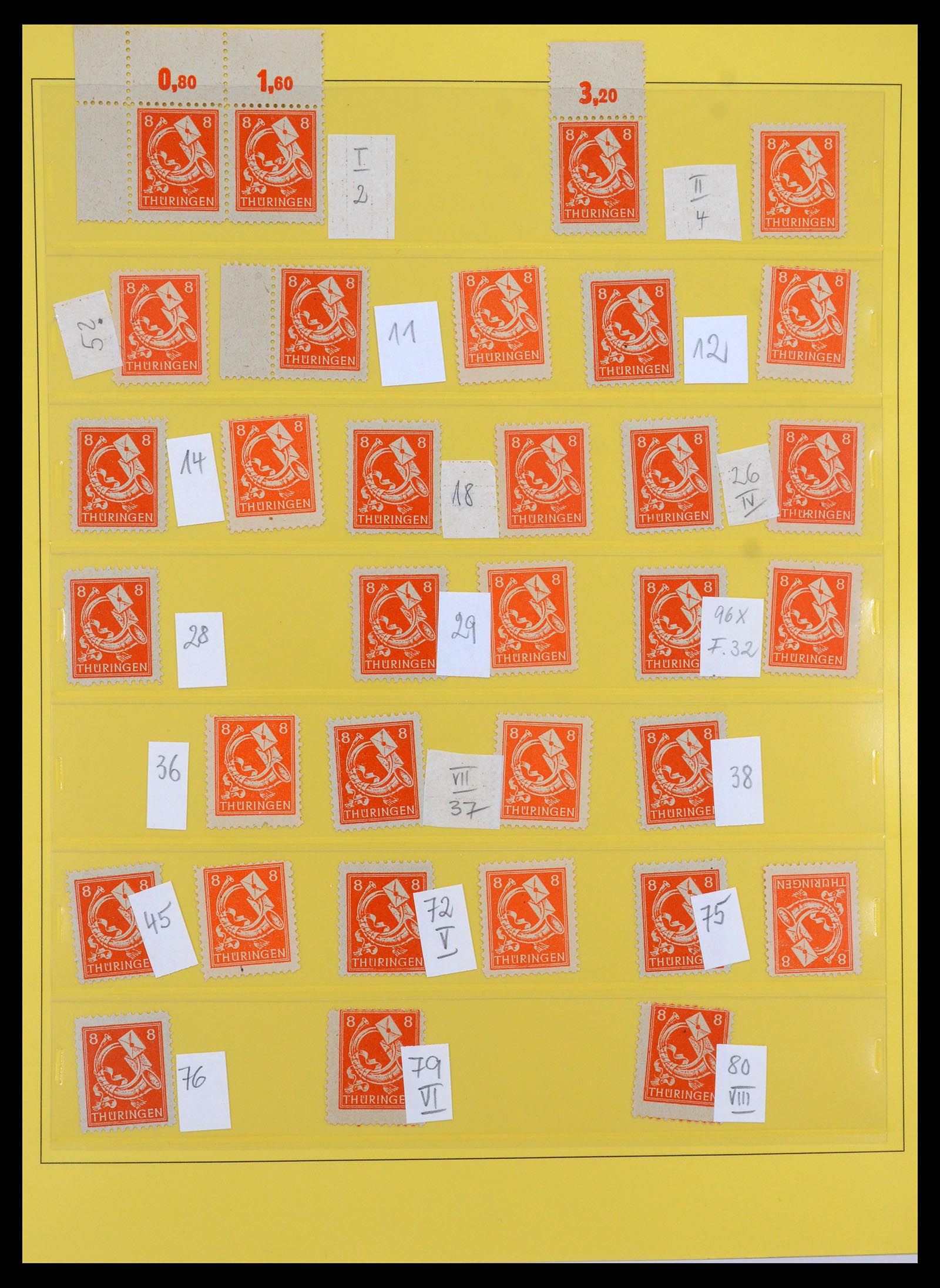 35264 026 - Postzegelverzameling 35264 Sovjet Zone 1945-1948.