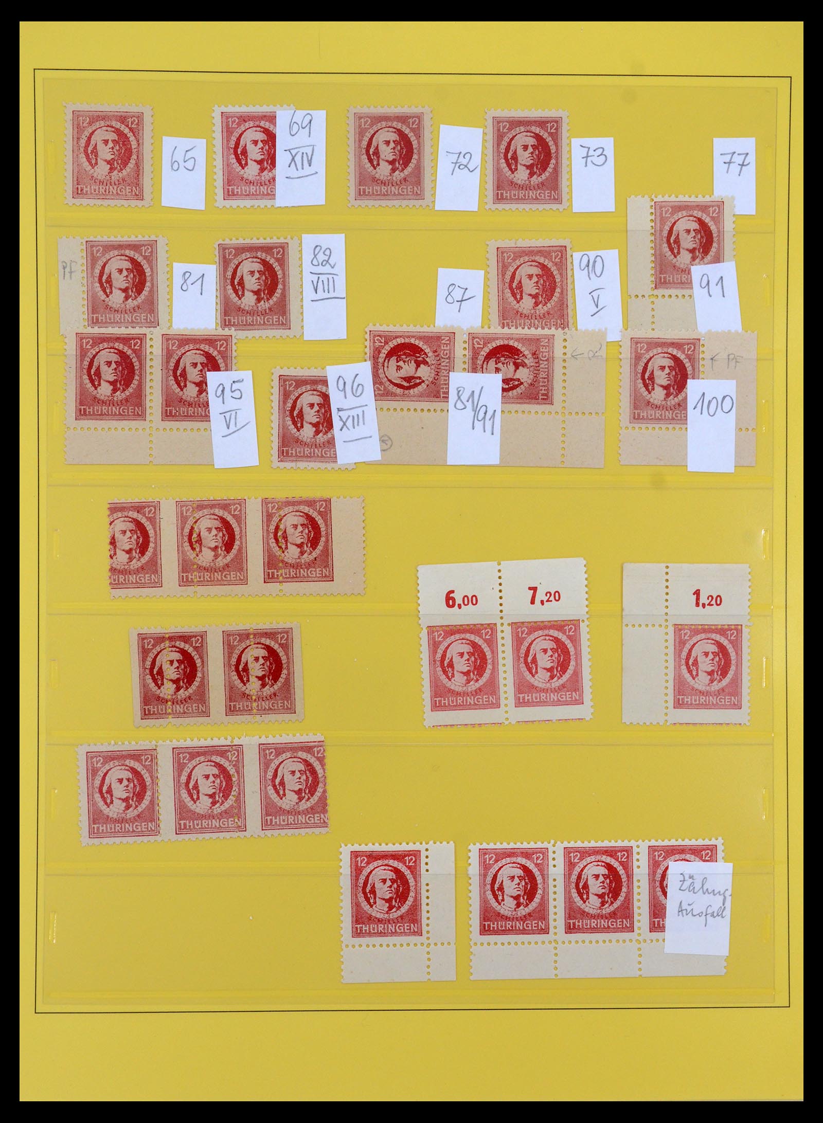 35264 032 - Postzegelverzameling 35264 Sovjet Zone 1945-1948.