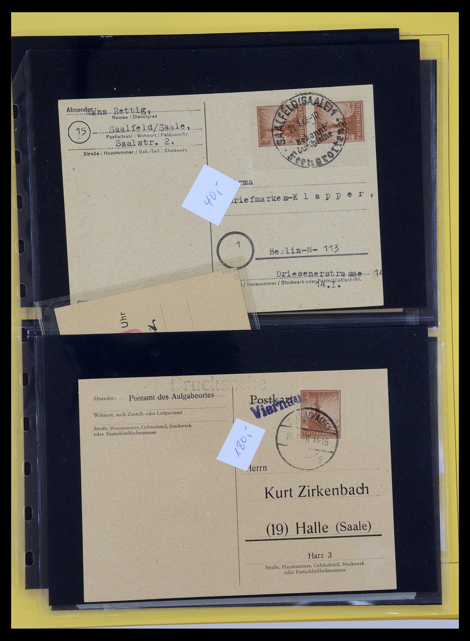 35264 034 - Postzegelverzameling 35264 Sovjet Zone 1945-1948.