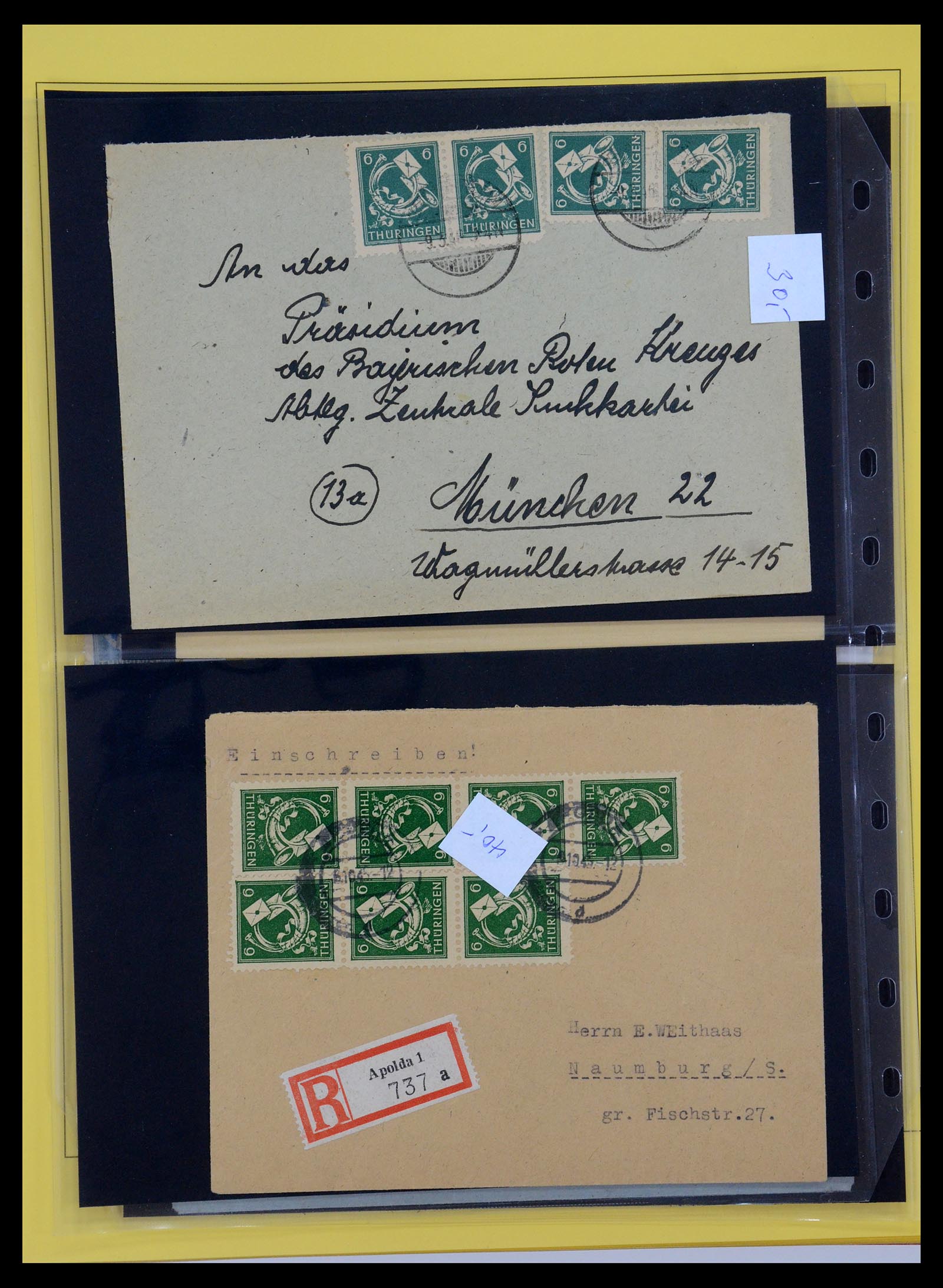 35264 037 - Postzegelverzameling 35264 Sovjet Zone 1945-1948.