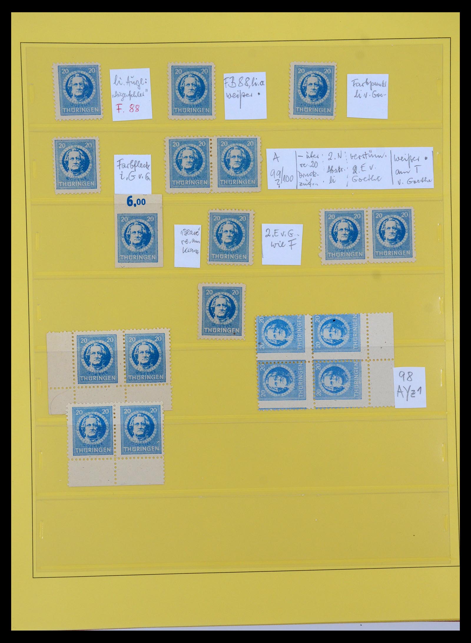 35264 043 - Stamp Collection 35264 Soviet Zone 1945-1948.