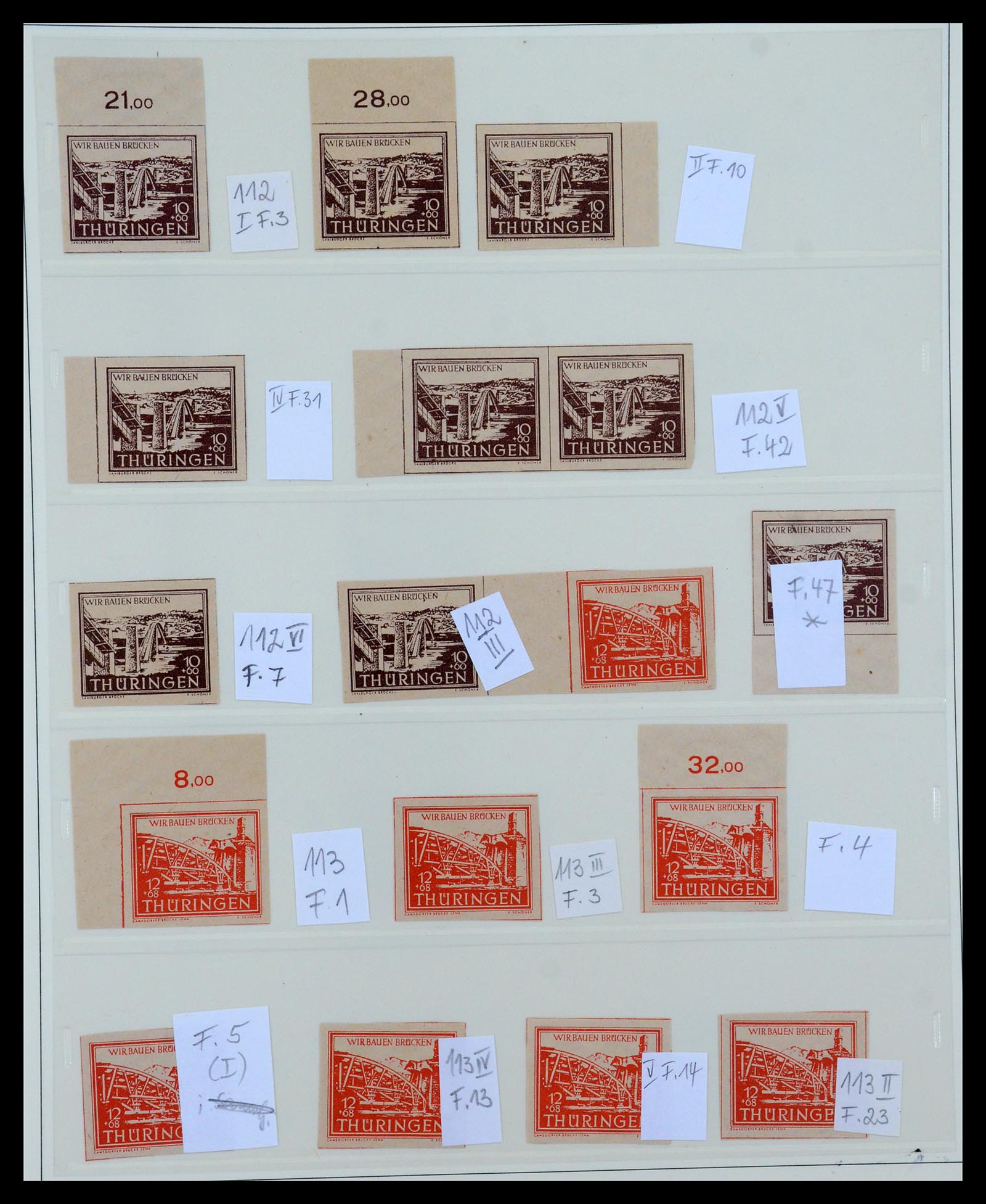 35264 047 - Postzegelverzameling 35264 Sovjet Zone 1945-1948.