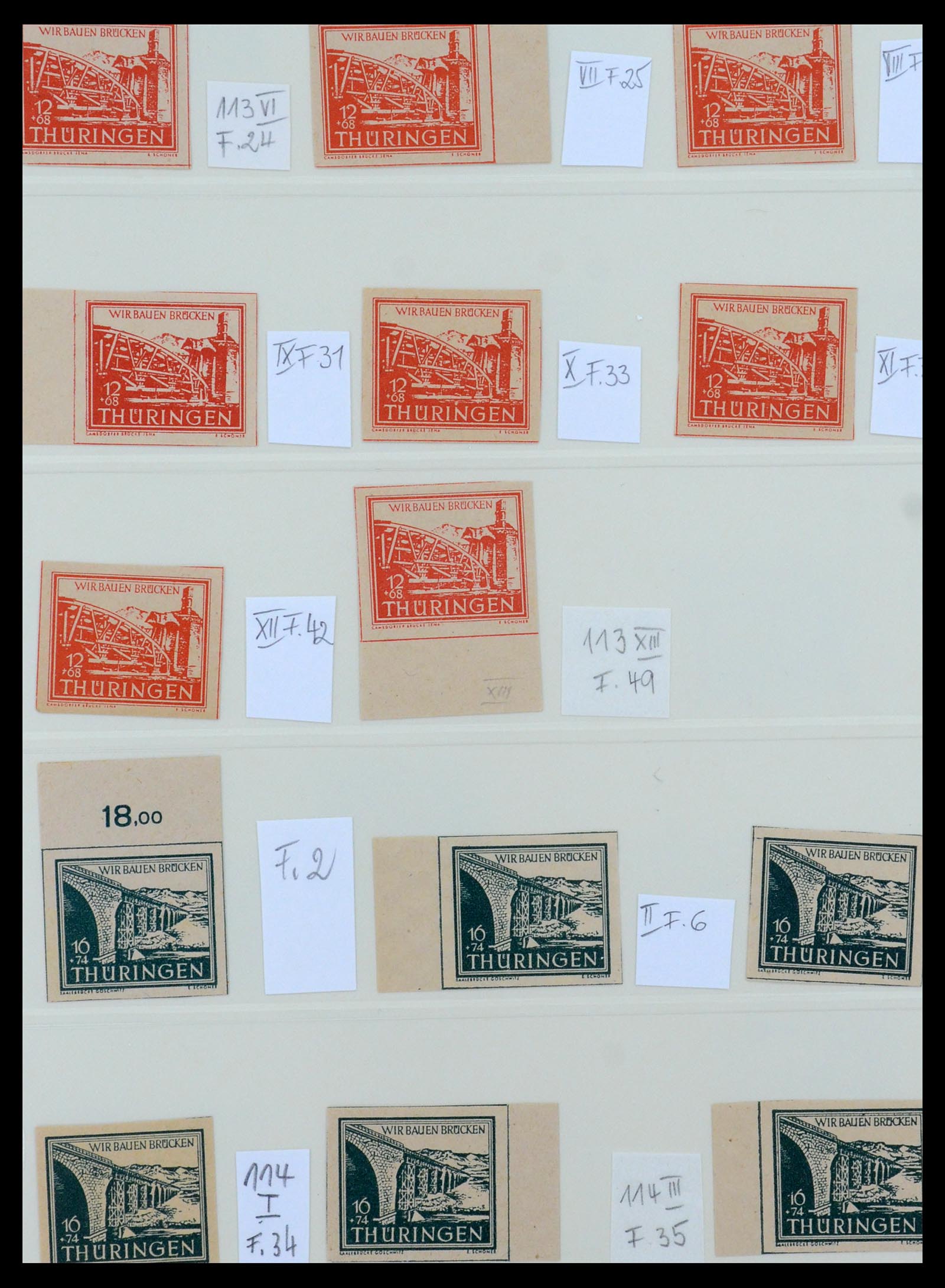 35264 048 - Postzegelverzameling 35264 Sovjet Zone 1945-1948.