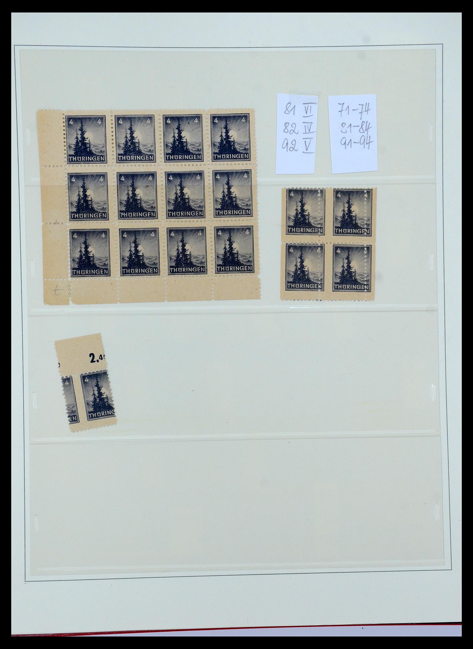 35264 054 - Stamp Collection 35264 Soviet Zone 1945-1948.