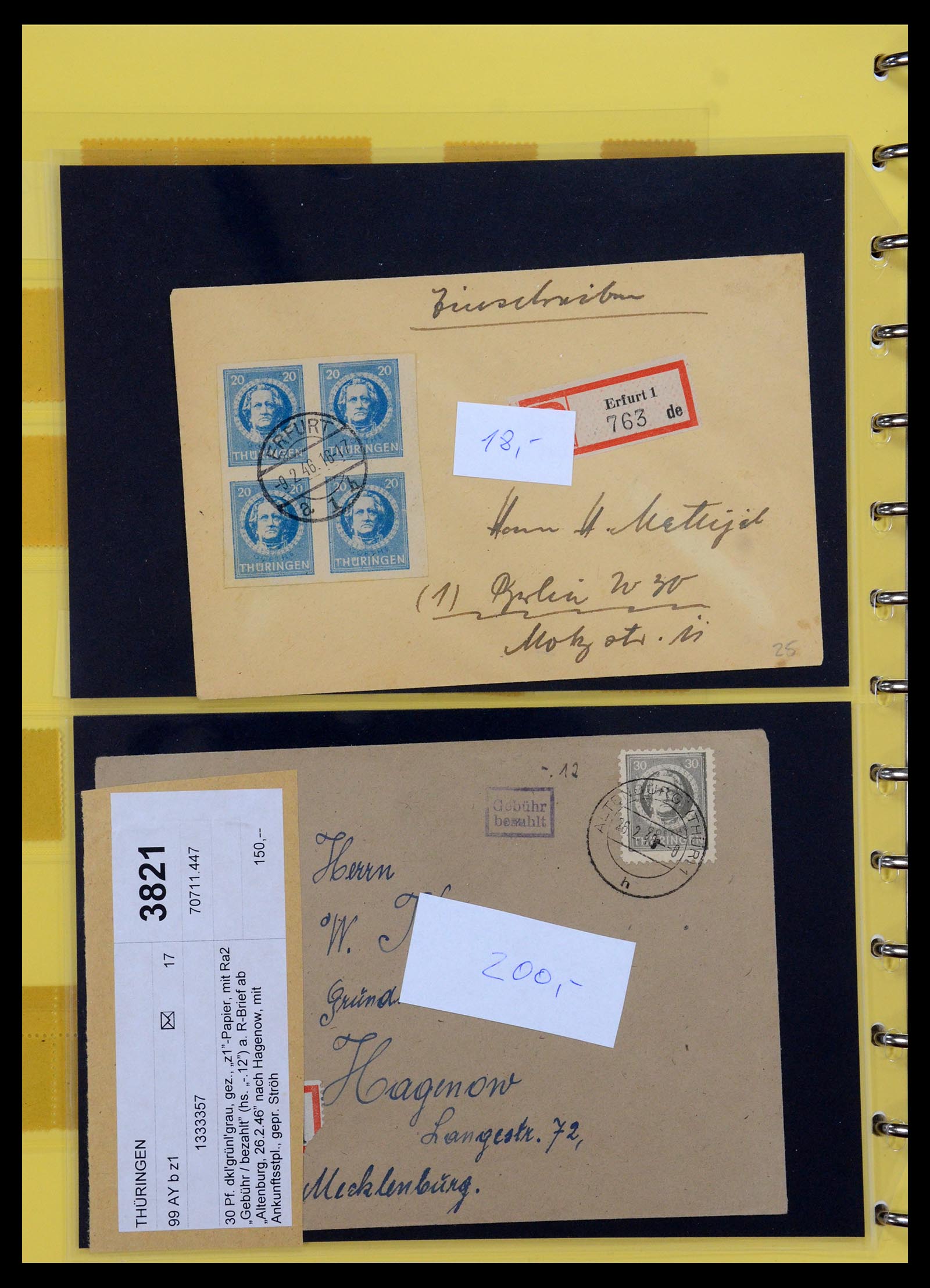 35264 057 - Stamp Collection 35264 Soviet Zone 1945-1948.