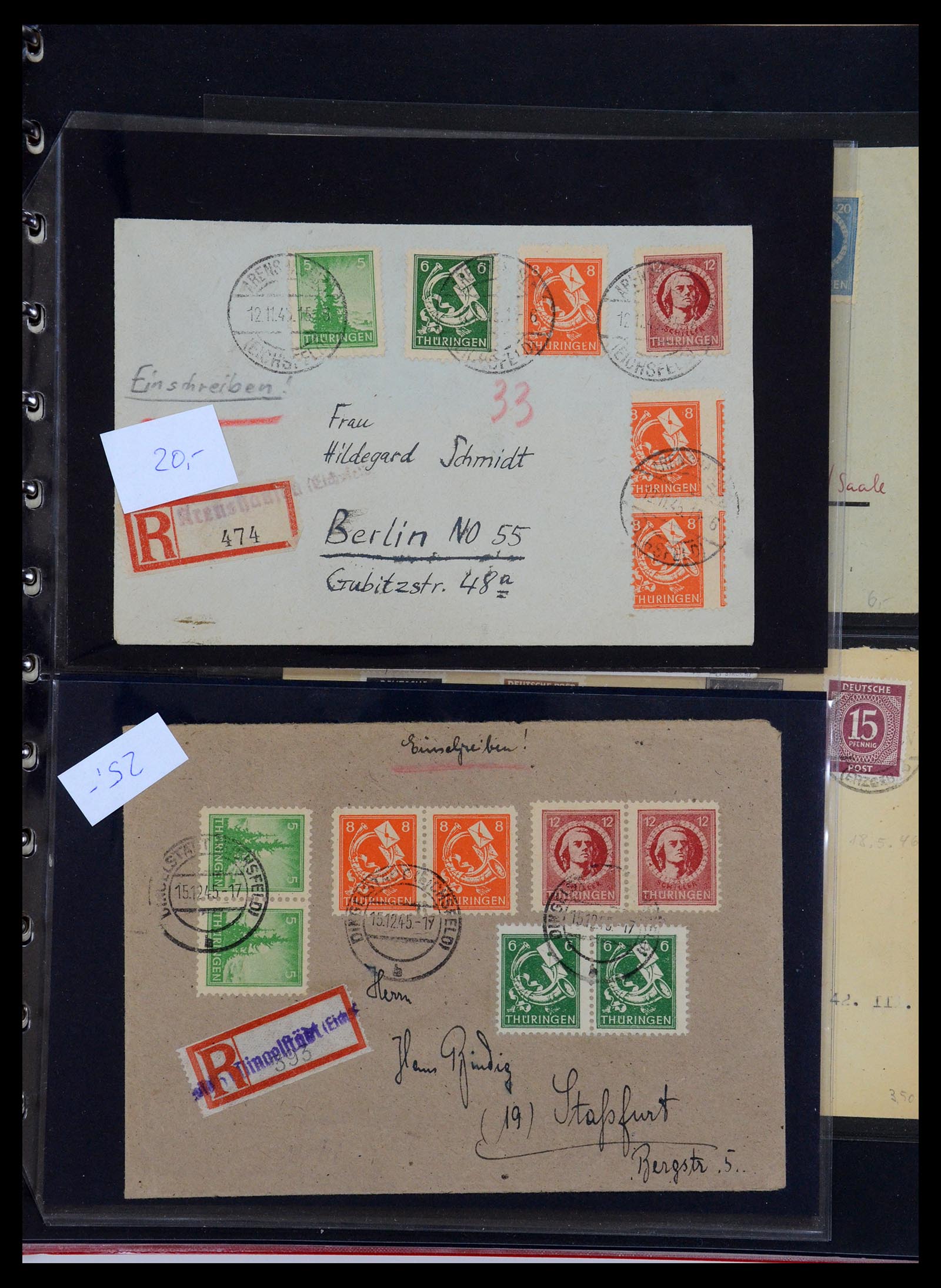 35264 058 - Stamp Collection 35264 Soviet Zone 1945-1948.