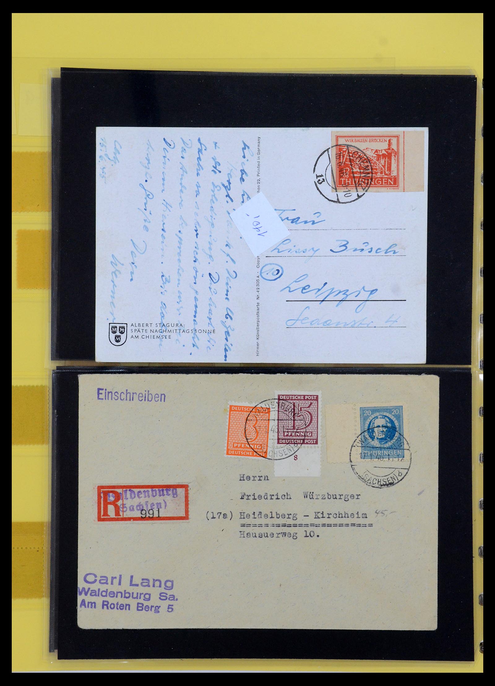 35264 061 - Postzegelverzameling 35264 Sovjet Zone 1945-1948.