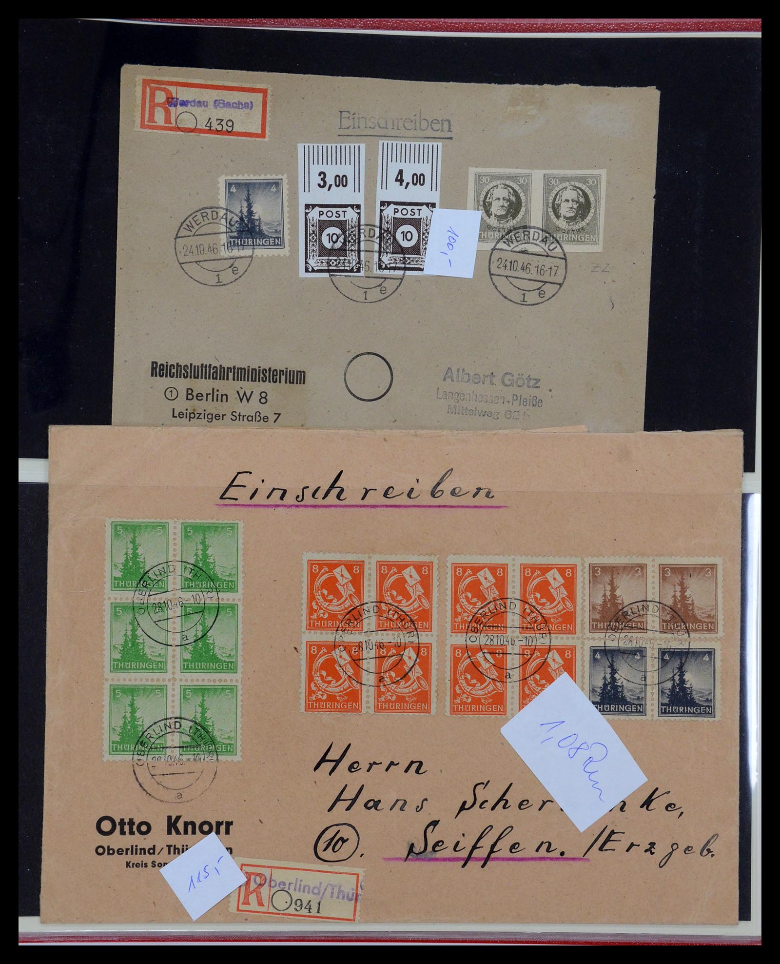 35264 063 - Stamp Collection 35264 Soviet Zone 1945-1948.