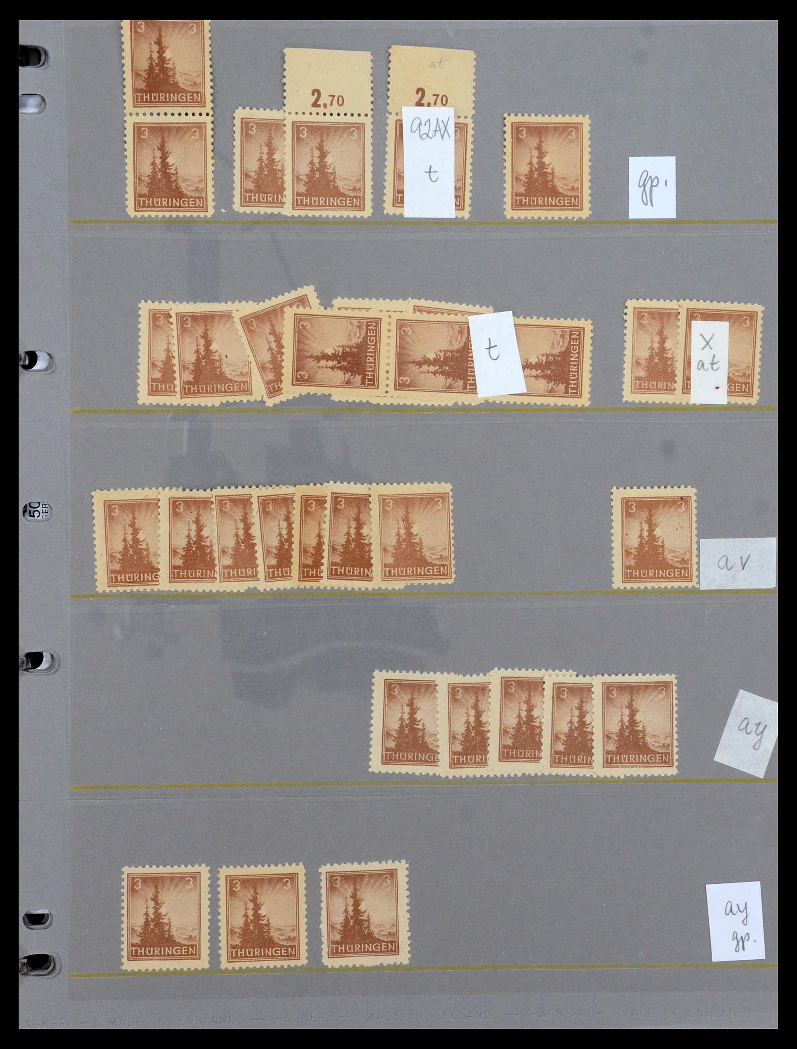 35264 069 - Postzegelverzameling 35264 Sovjet Zone 1945-1948.