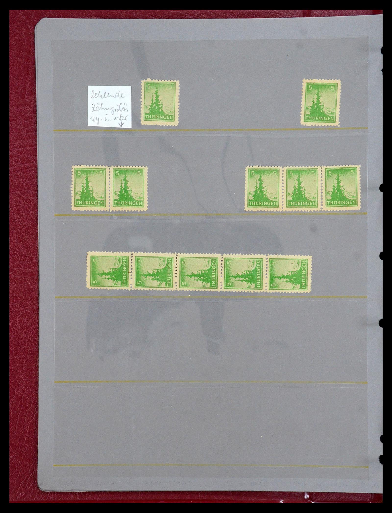 35264 074 - Stamp Collection 35264 Soviet Zone 1945-1948.