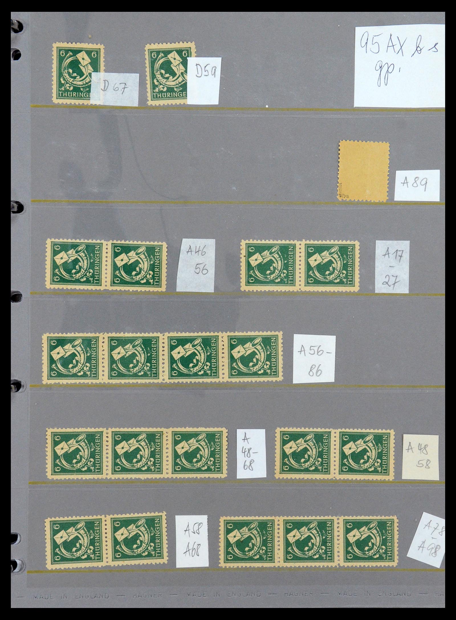 35264 077 - Postzegelverzameling 35264 Sovjet Zone 1945-1948.