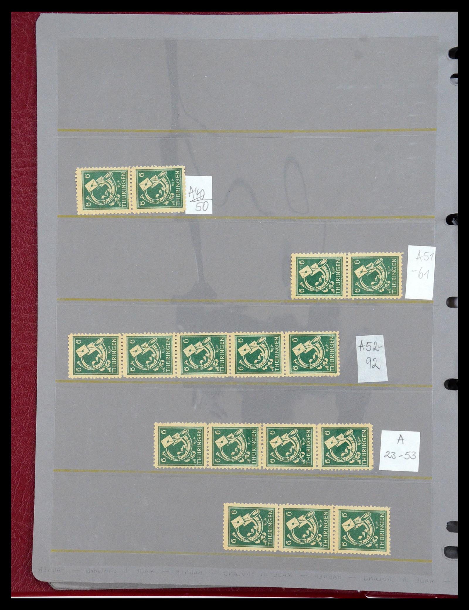 35264 078 - Postzegelverzameling 35264 Sovjet Zone 1945-1948.