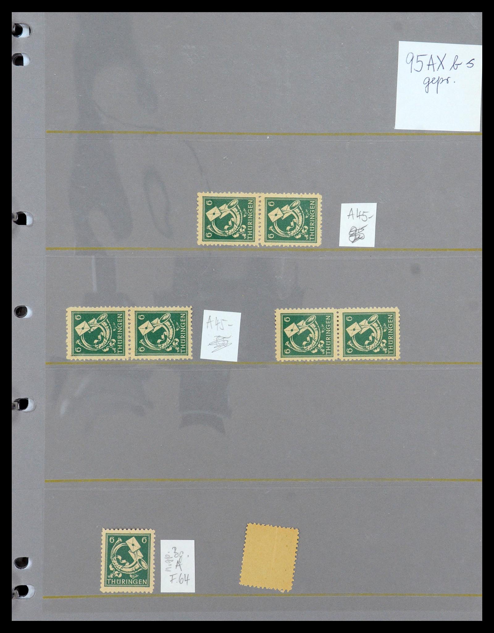 35264 079 - Stamp Collection 35264 Soviet Zone 1945-1948.