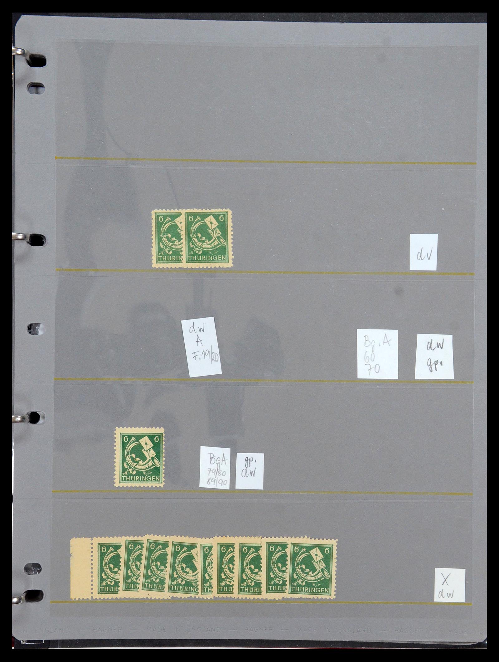 35264 084 - Stamp Collection 35264 Soviet Zone 1945-1948.
