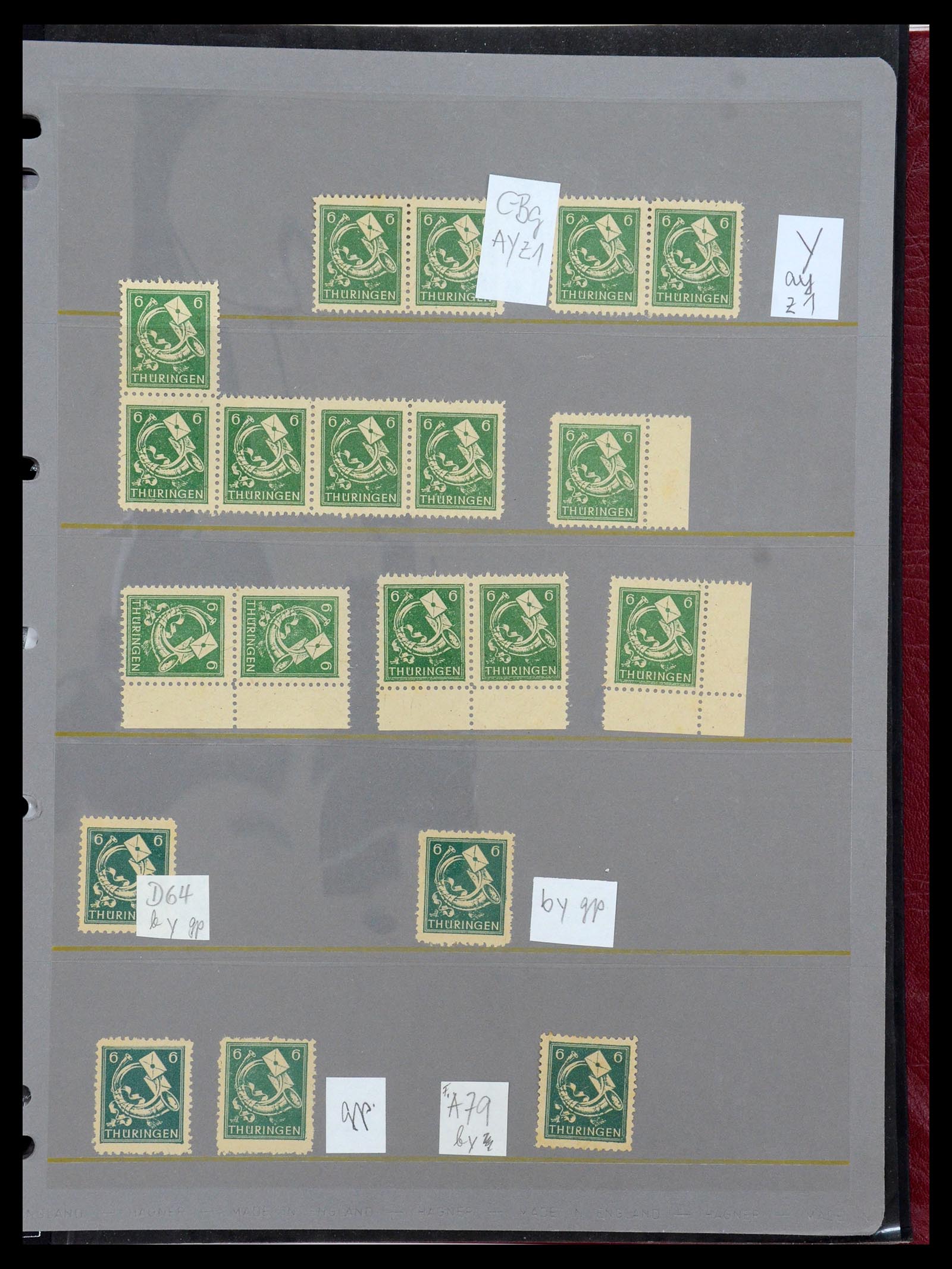 35264 086 - Postzegelverzameling 35264 Sovjet Zone 1945-1948.