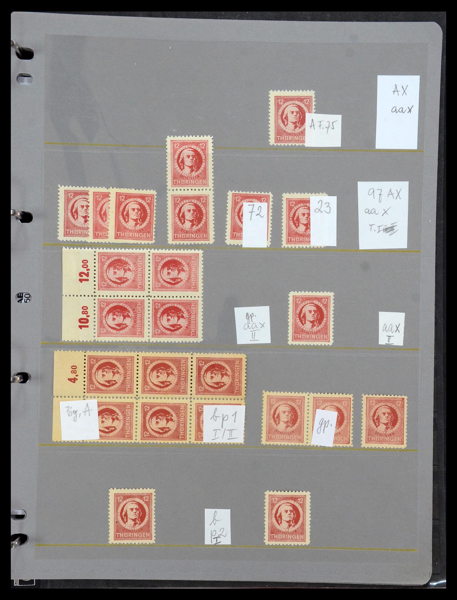 35264 096 - Stamp Collection 35264 Soviet Zone 1945-1948.