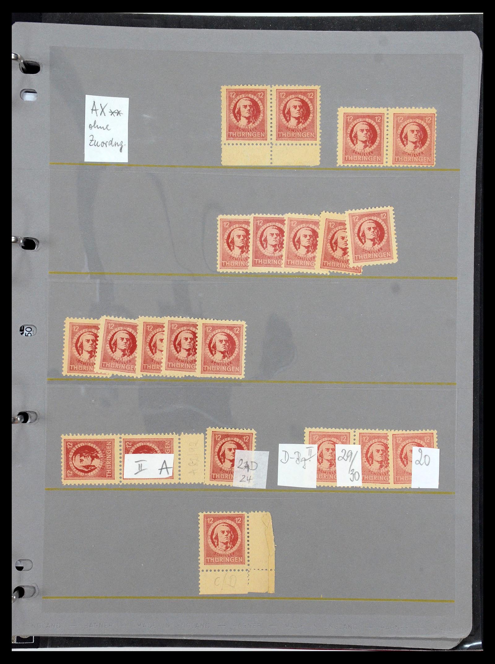 35264 098 - Postzegelverzameling 35264 Sovjet Zone 1945-1948.