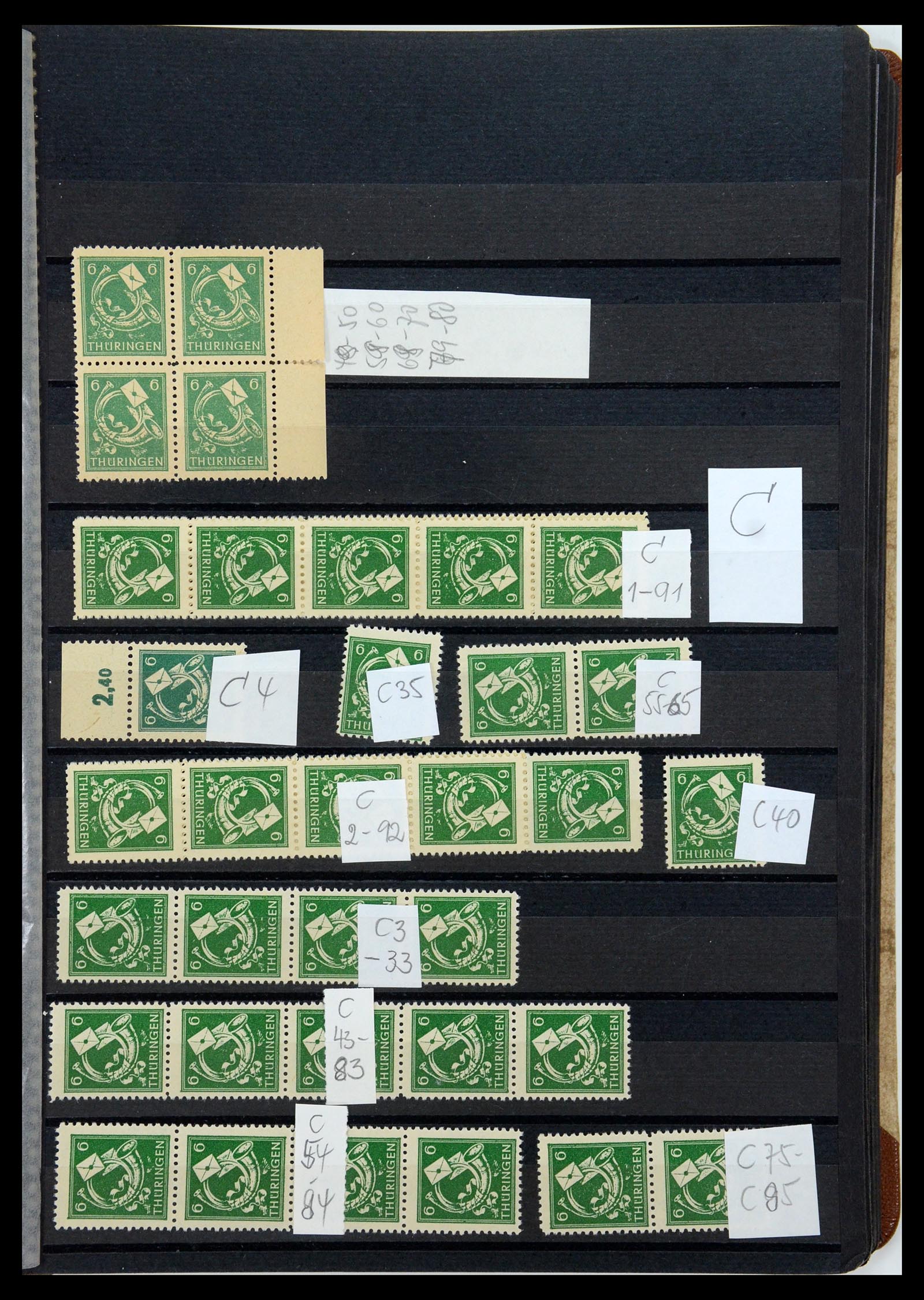 35264 202 - Postzegelverzameling 35264 Sovjet Zone 1945-1948.