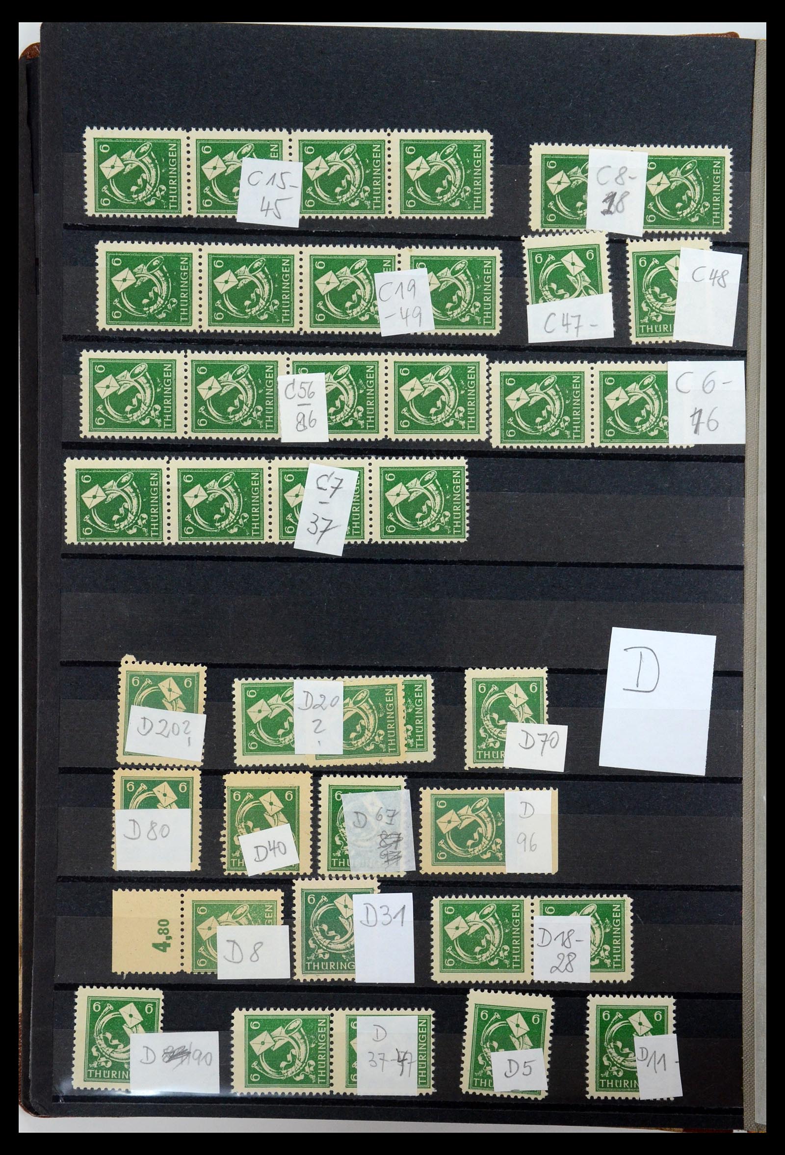 35264 203 - Postzegelverzameling 35264 Sovjet Zone 1945-1948.