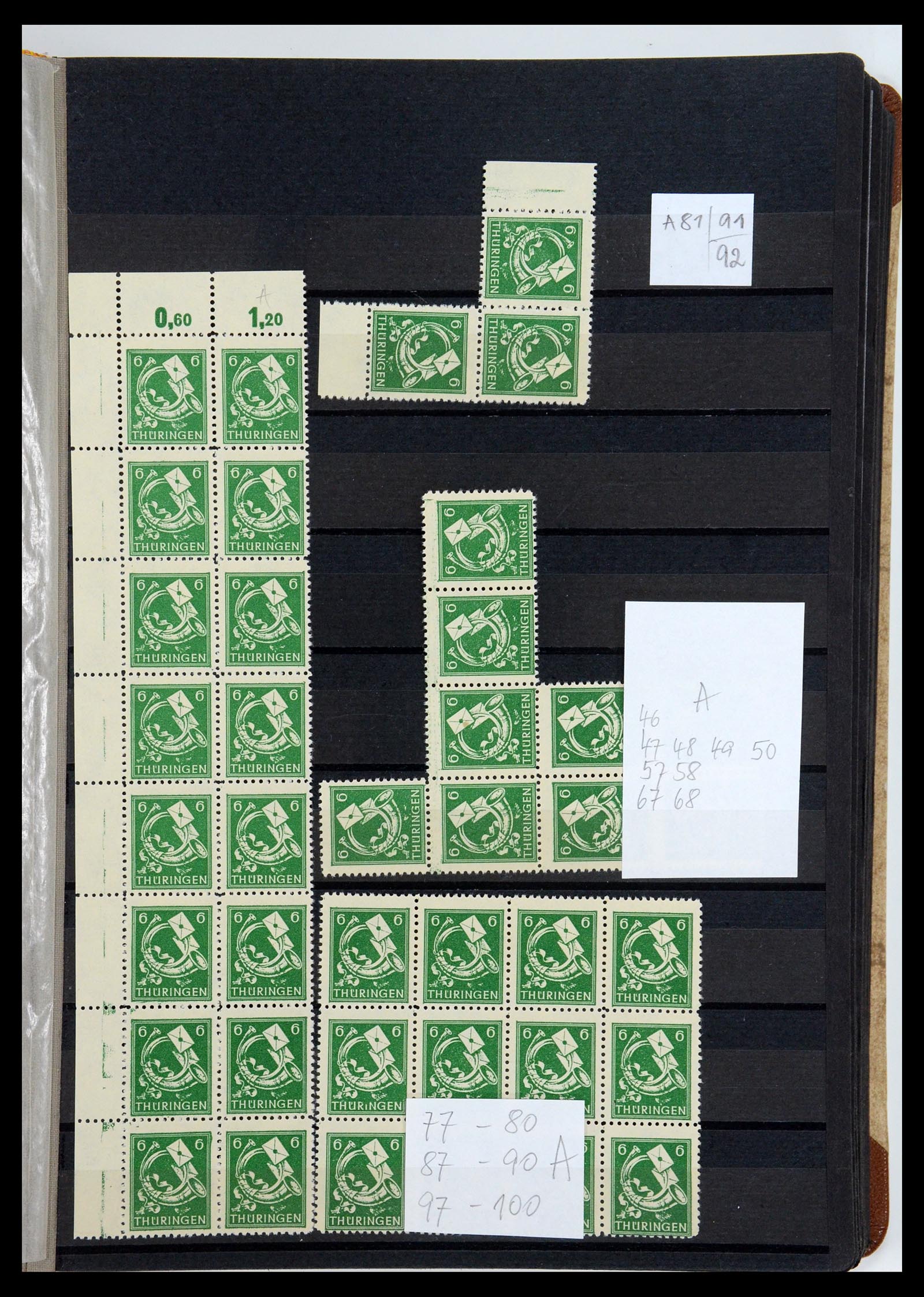 35264 212 - Postzegelverzameling 35264 Sovjet Zone 1945-1948.