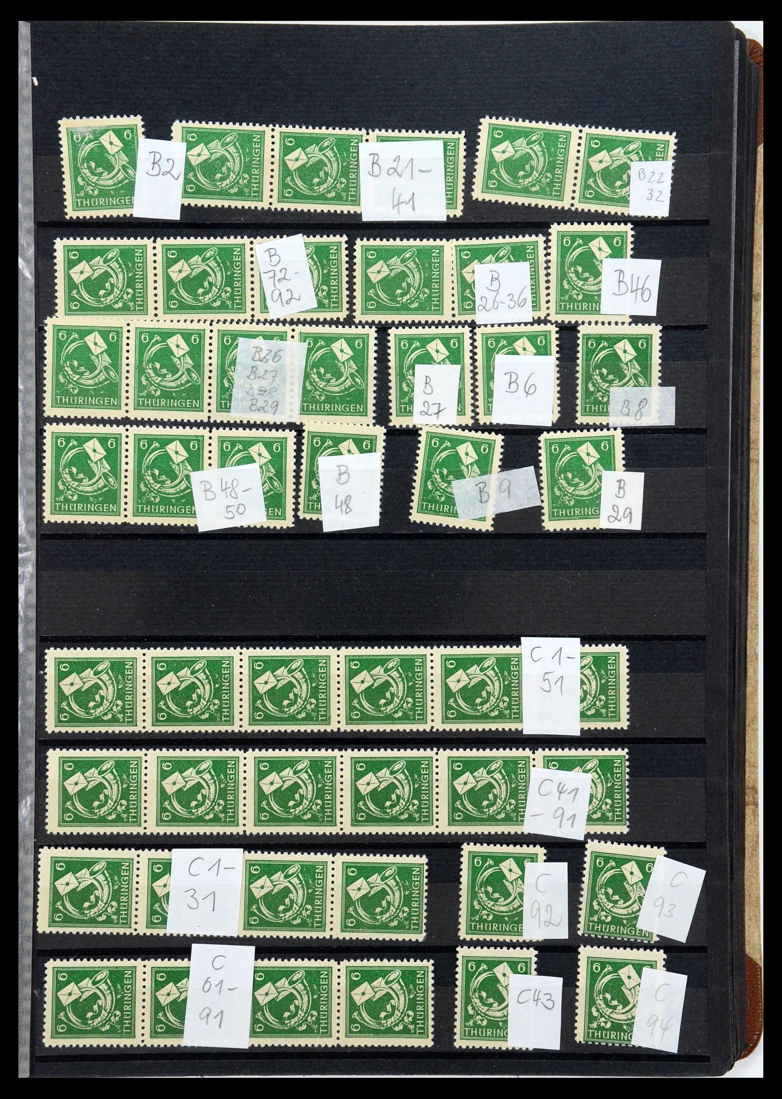 35264 214 - Postzegelverzameling 35264 Sovjet Zone 1945-1948.