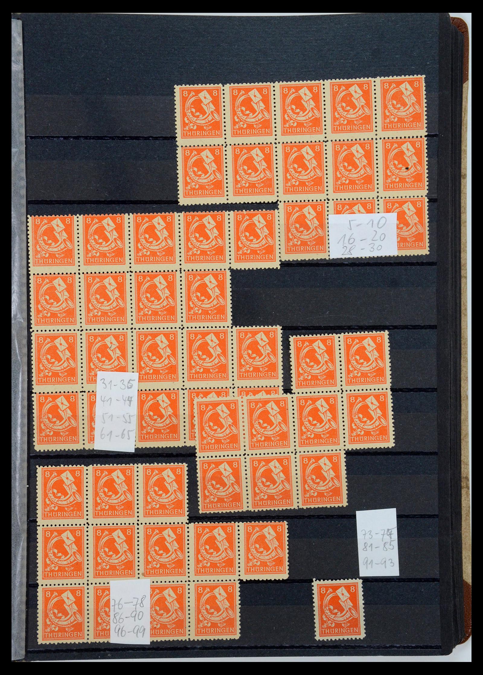 35264 222 - Postzegelverzameling 35264 Sovjet Zone 1945-1948.