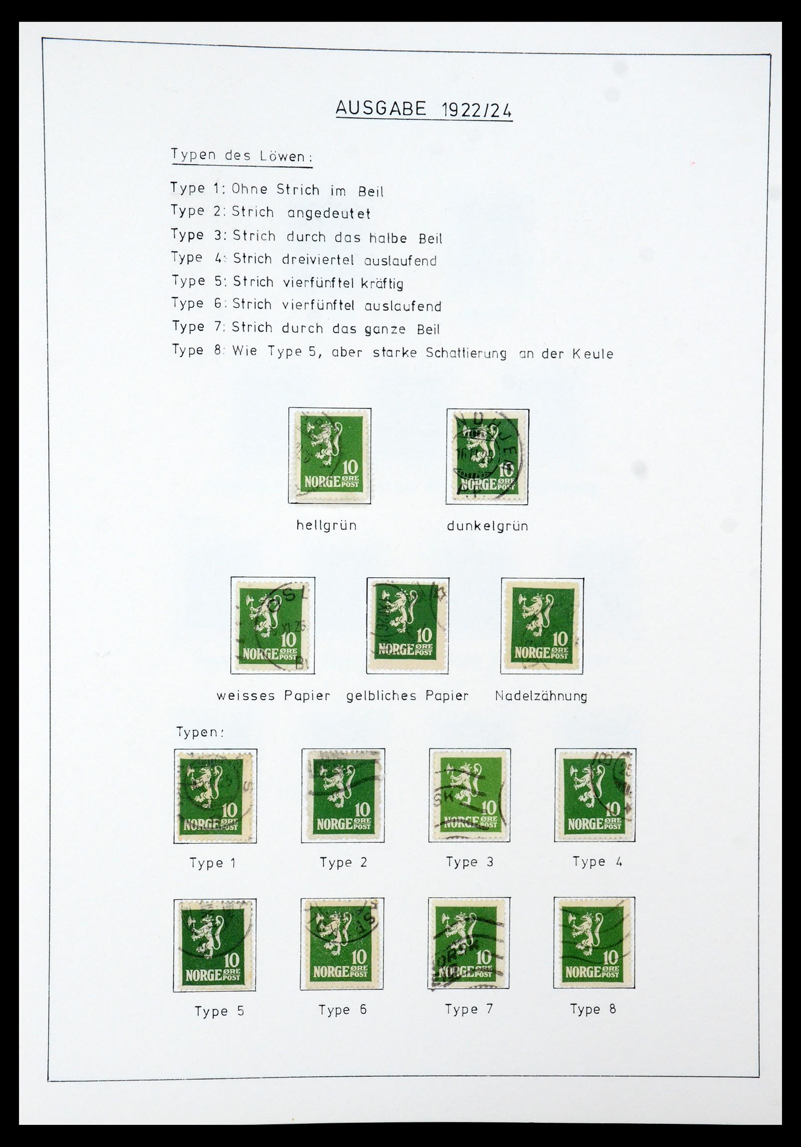 35265 003 - Postzegelverzameling 35265 Noorwegen 1922-1944.