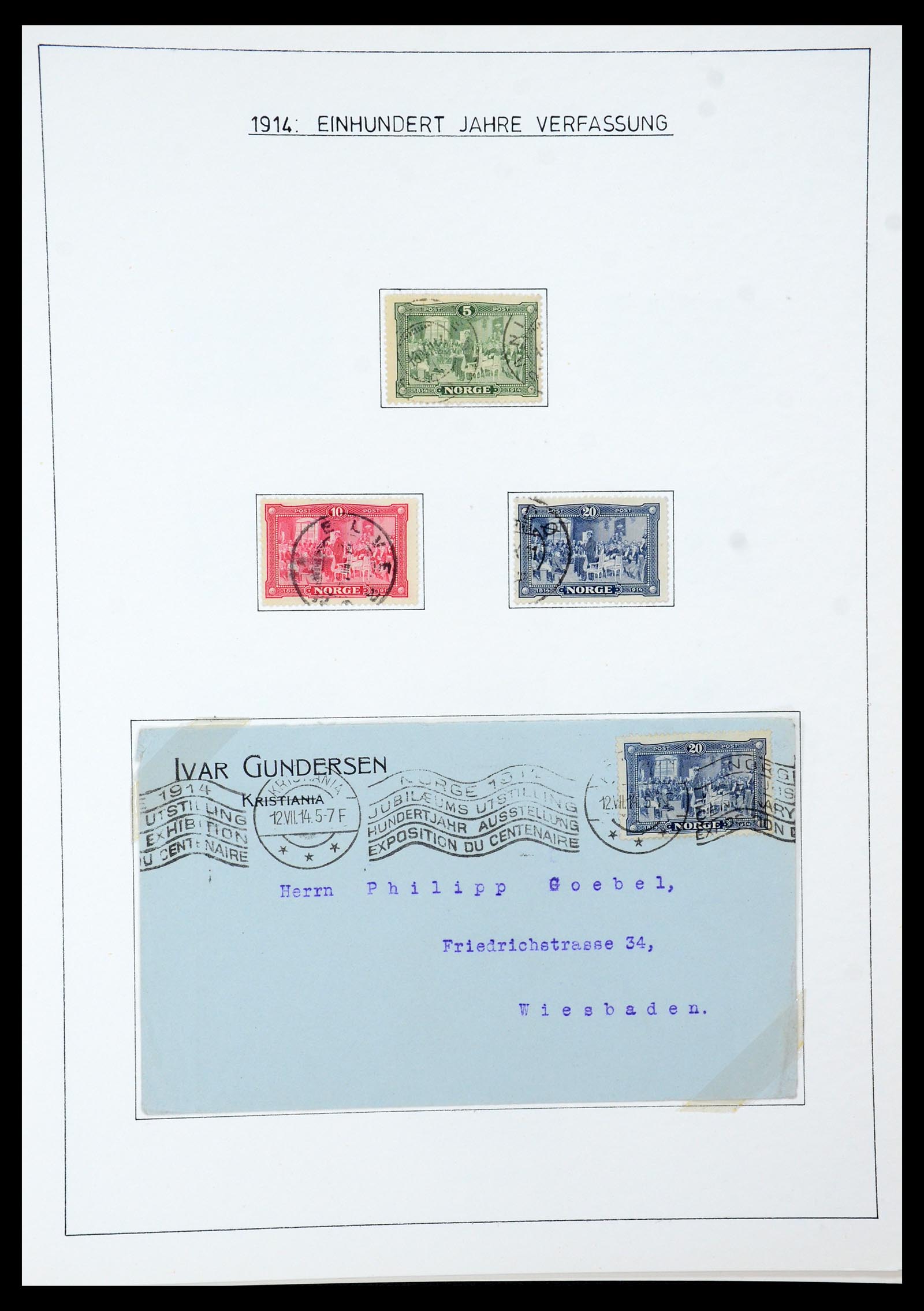 35265 022 - Postzegelverzameling 35265 Noorwegen 1922-1944.