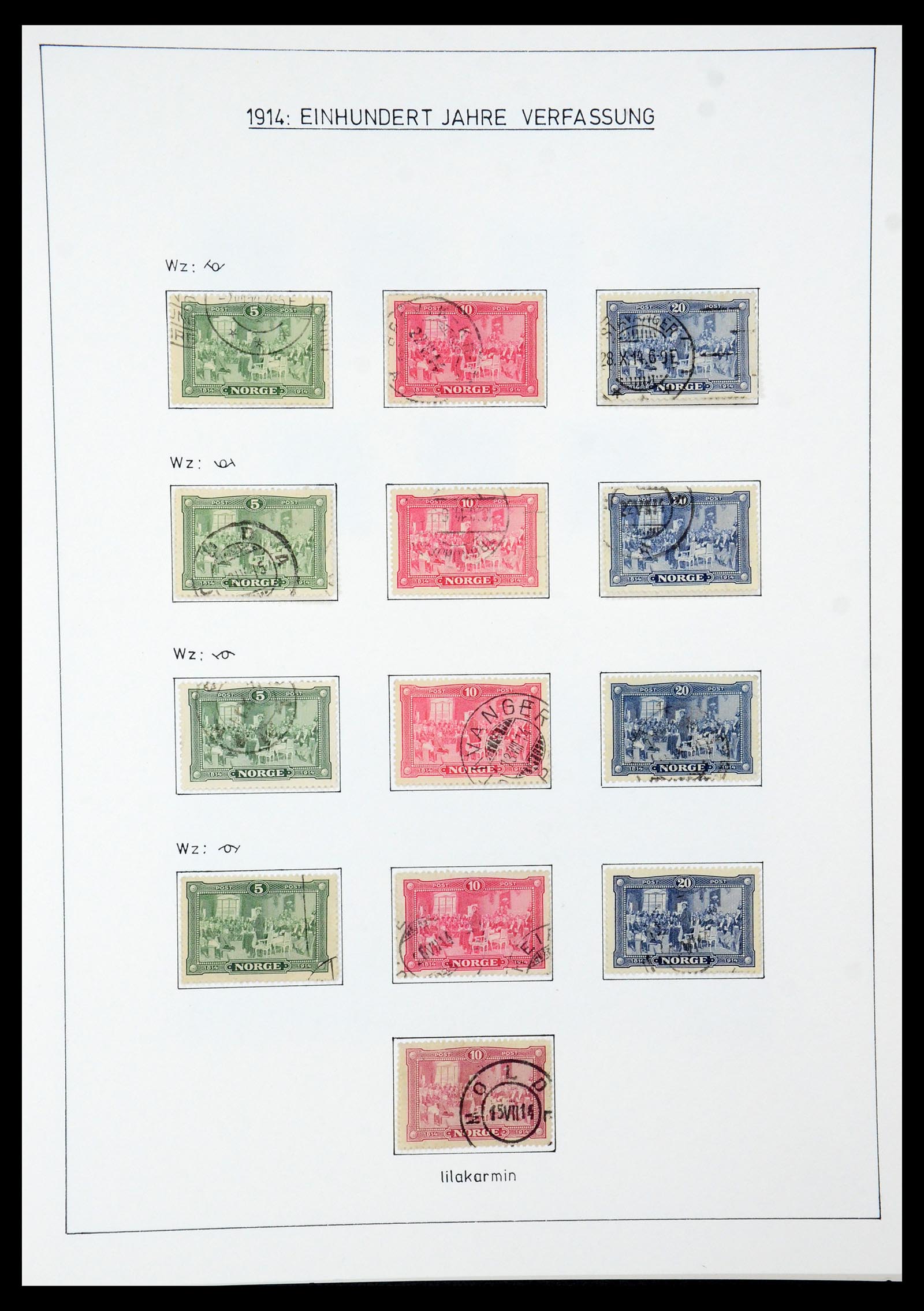 35265 023 - Postzegelverzameling 35265 Noorwegen 1922-1944.