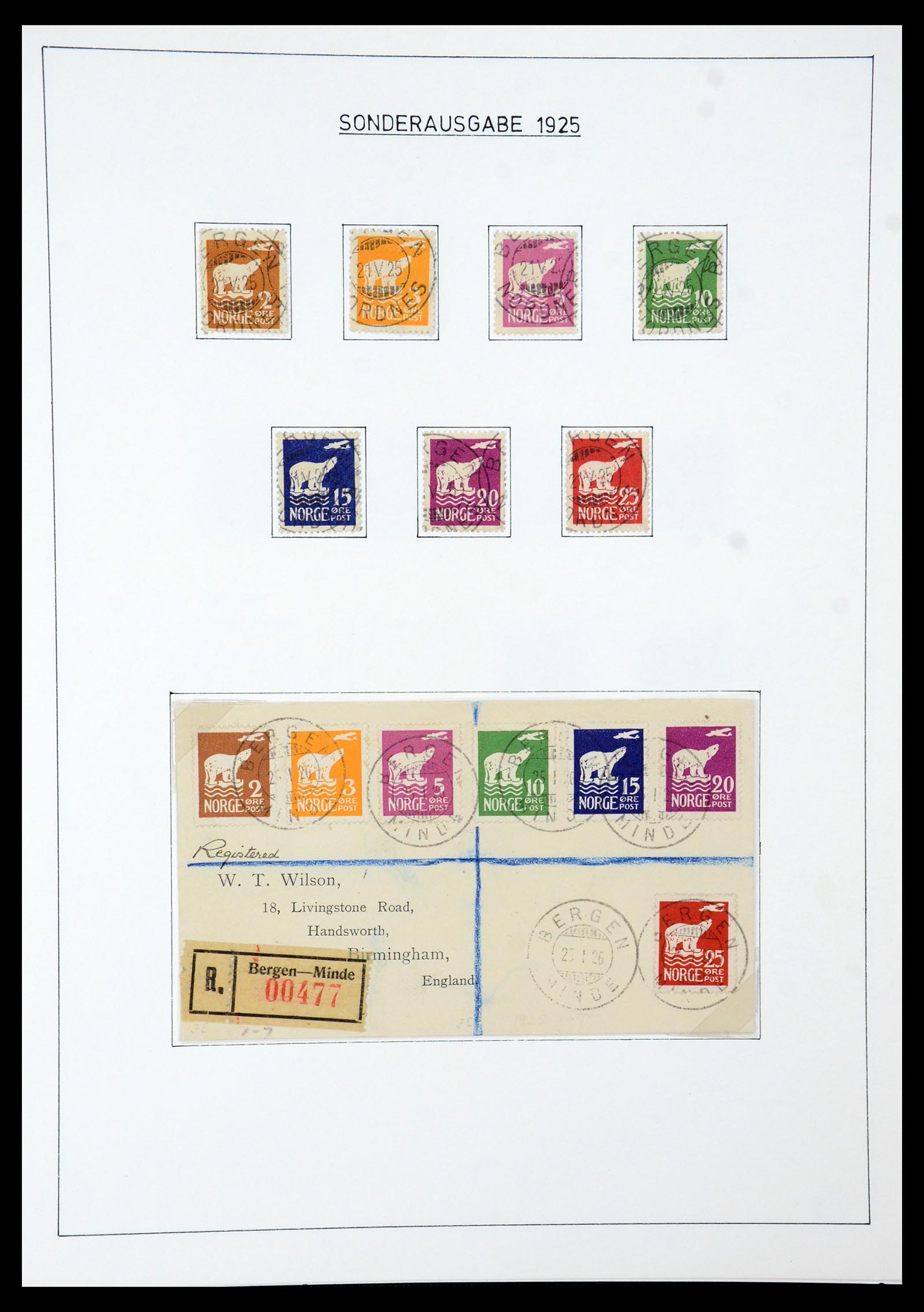 35265 024 - Postzegelverzameling 35265 Noorwegen 1922-1944.