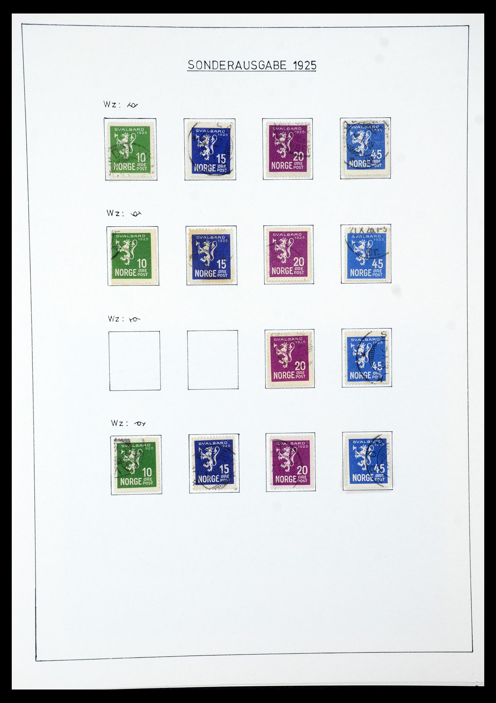 35265 025 - Postzegelverzameling 35265 Noorwegen 1922-1944.