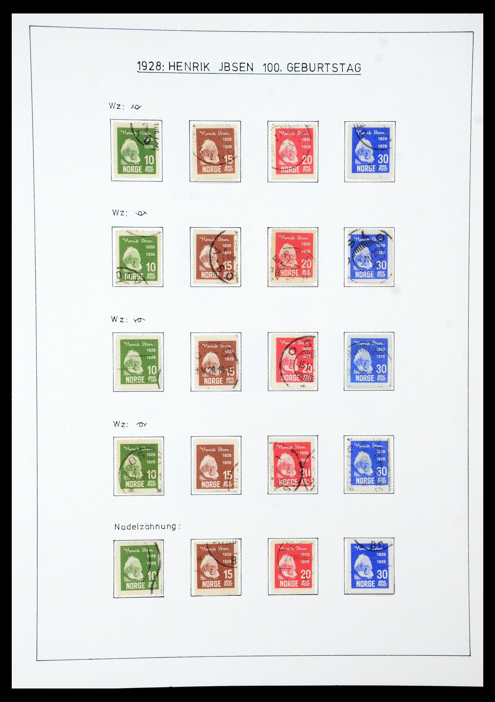 35265 028 - Postzegelverzameling 35265 Noorwegen 1922-1944.