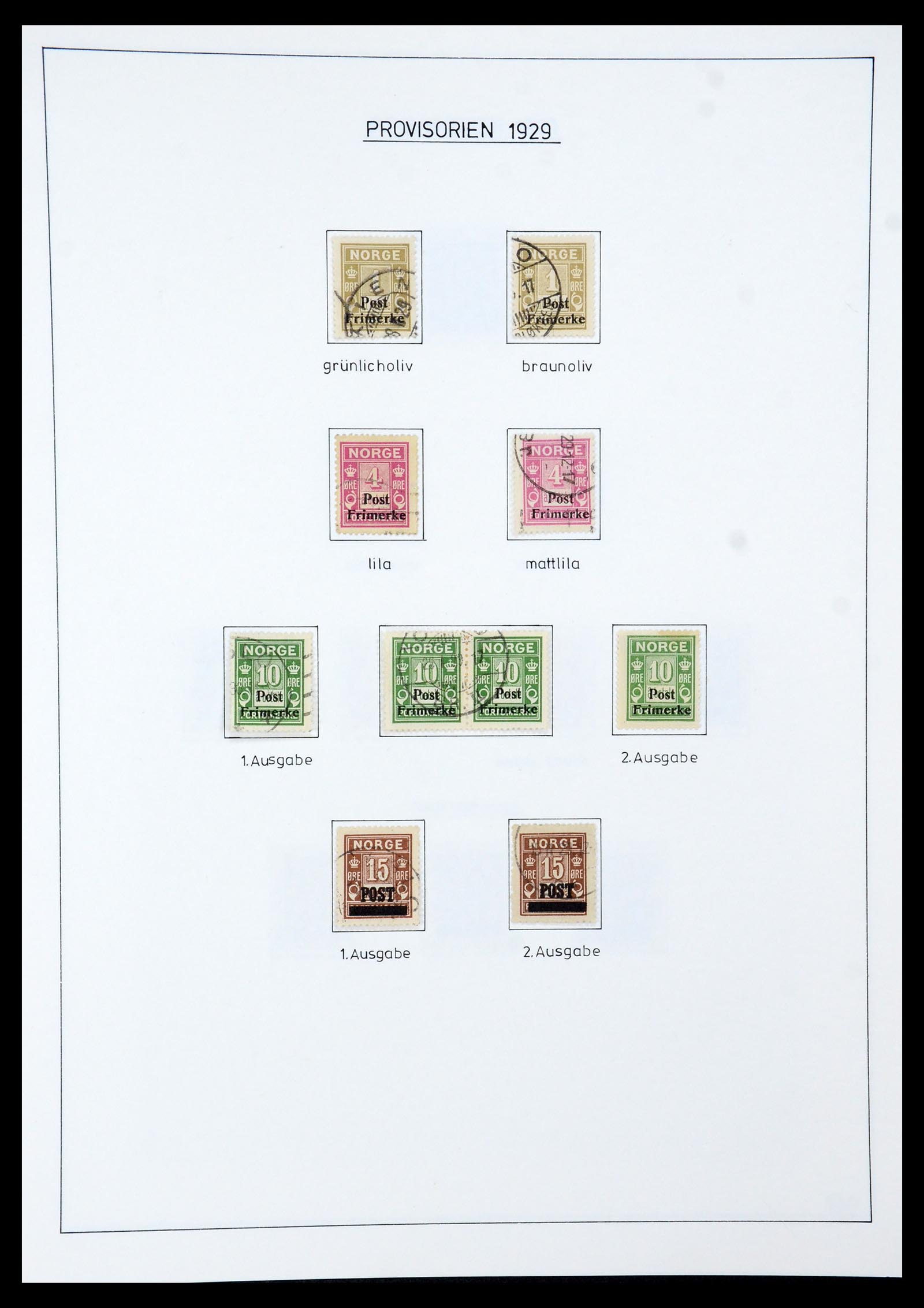 35265 029 - Postzegelverzameling 35265 Noorwegen 1922-1944.