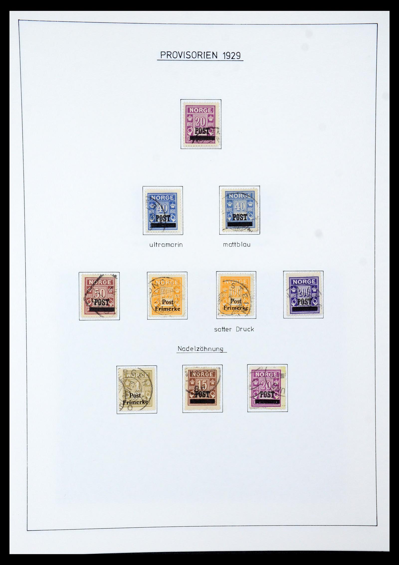 35265 030 - Postzegelverzameling 35265 Noorwegen 1922-1944.
