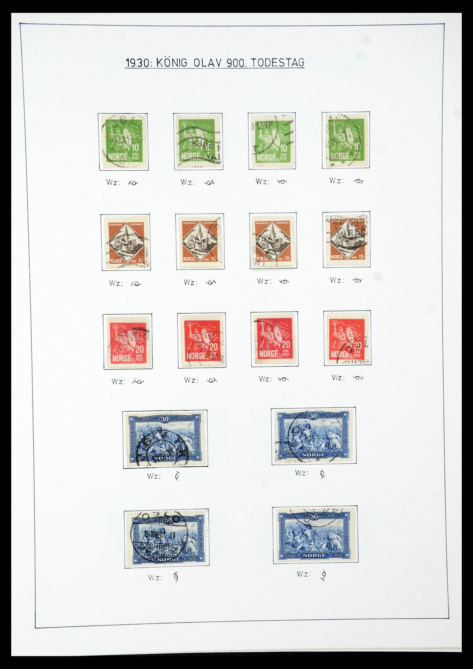 35265 034 - Postzegelverzameling 35265 Noorwegen 1922-1944.