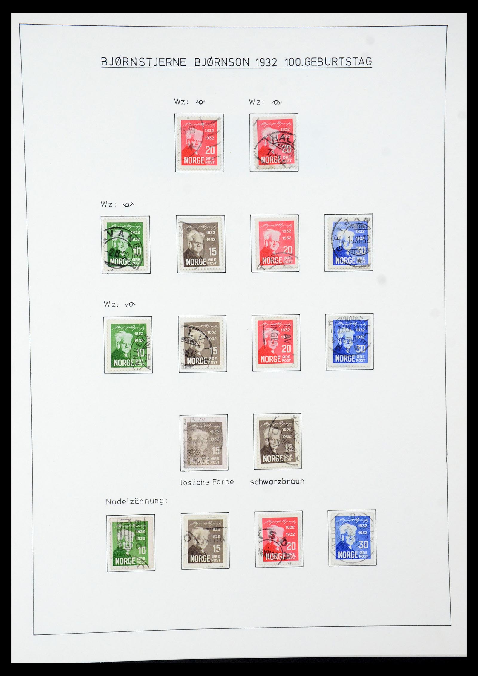 35265 035 - Postzegelverzameling 35265 Noorwegen 1922-1944.