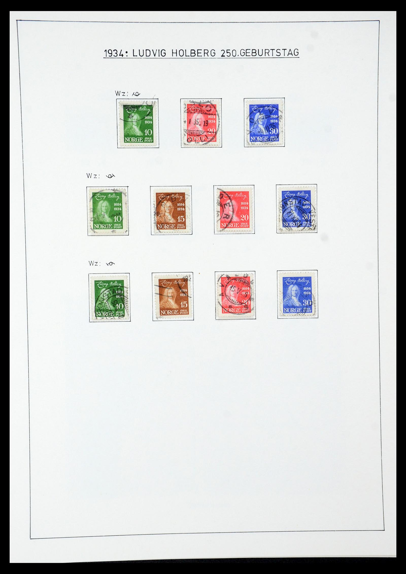 35265 036 - Postzegelverzameling 35265 Noorwegen 1922-1944.