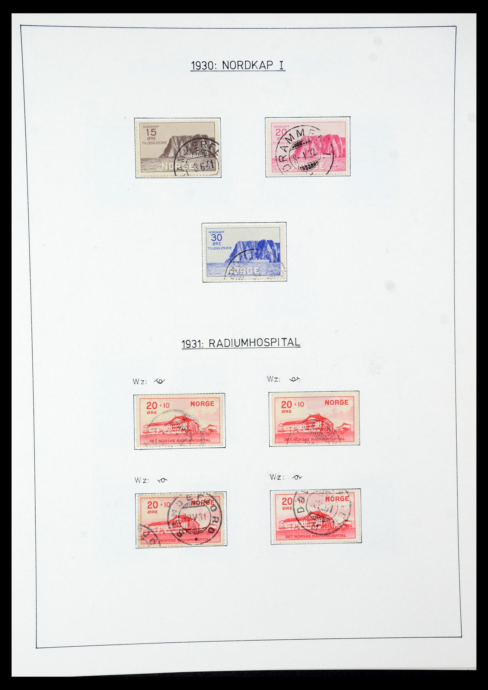 35265 038 - Postzegelverzameling 35265 Noorwegen 1922-1944.