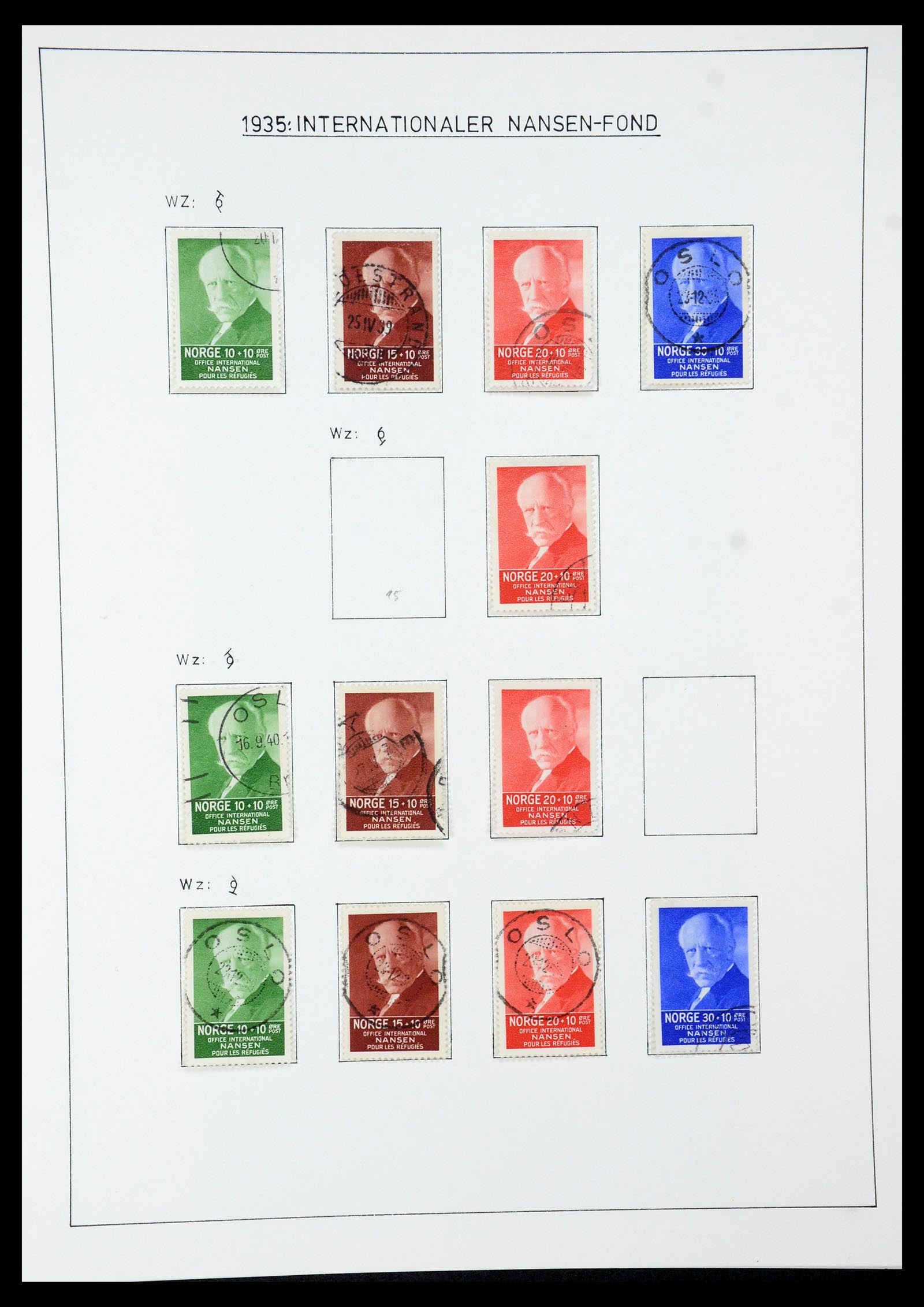35265 039 - Postzegelverzameling 35265 Noorwegen 1922-1944.