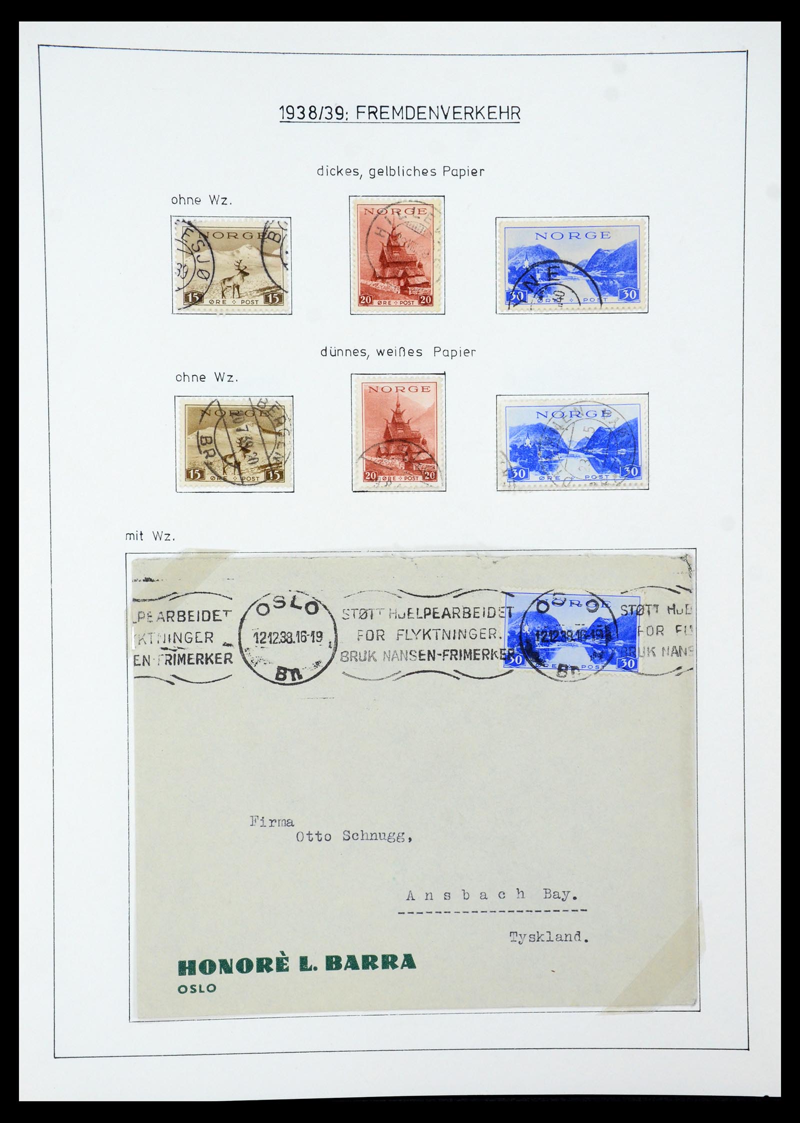 35265 046 - Postzegelverzameling 35265 Noorwegen 1922-1944.