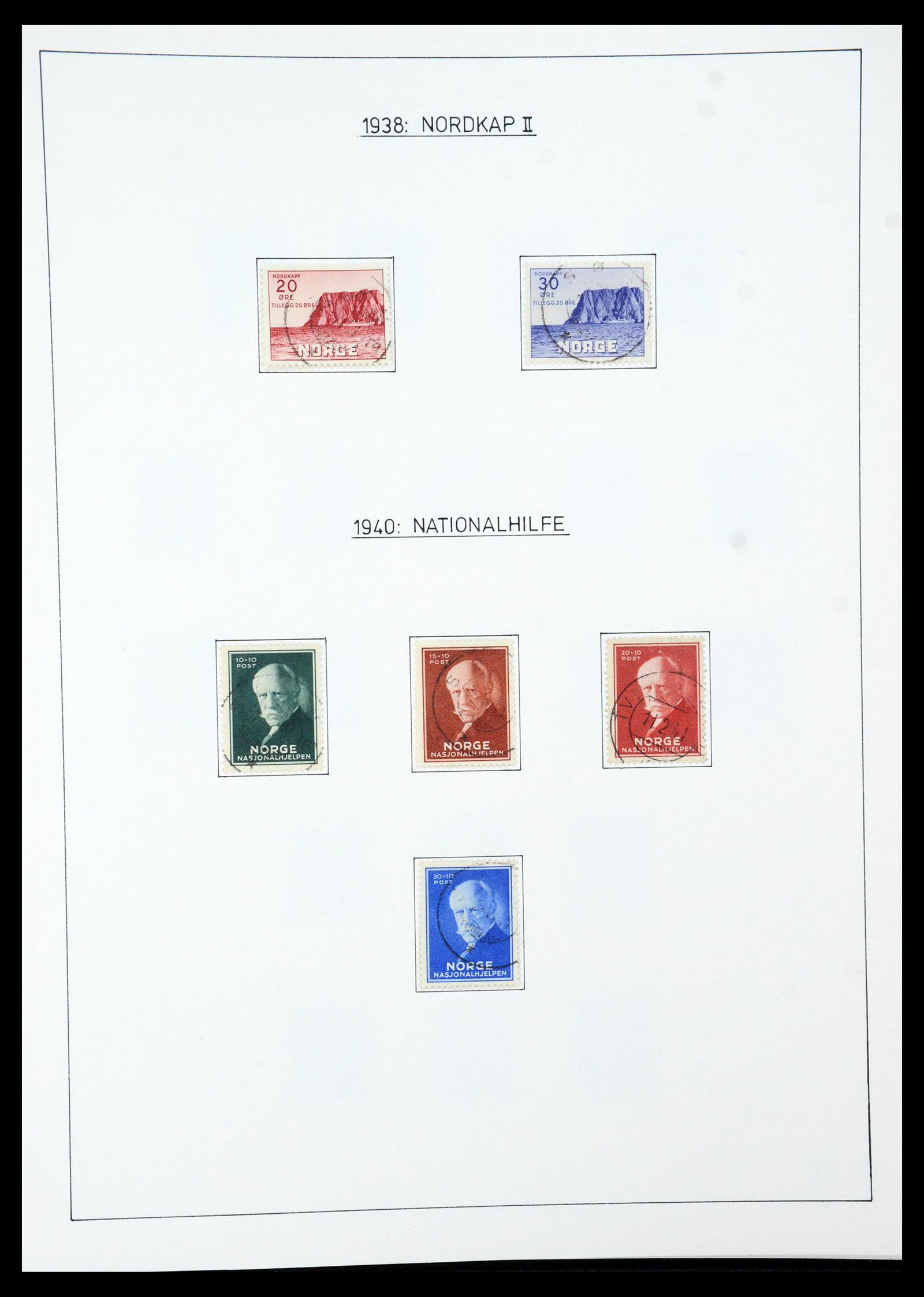 35265 048 - Postzegelverzameling 35265 Noorwegen 1922-1944.