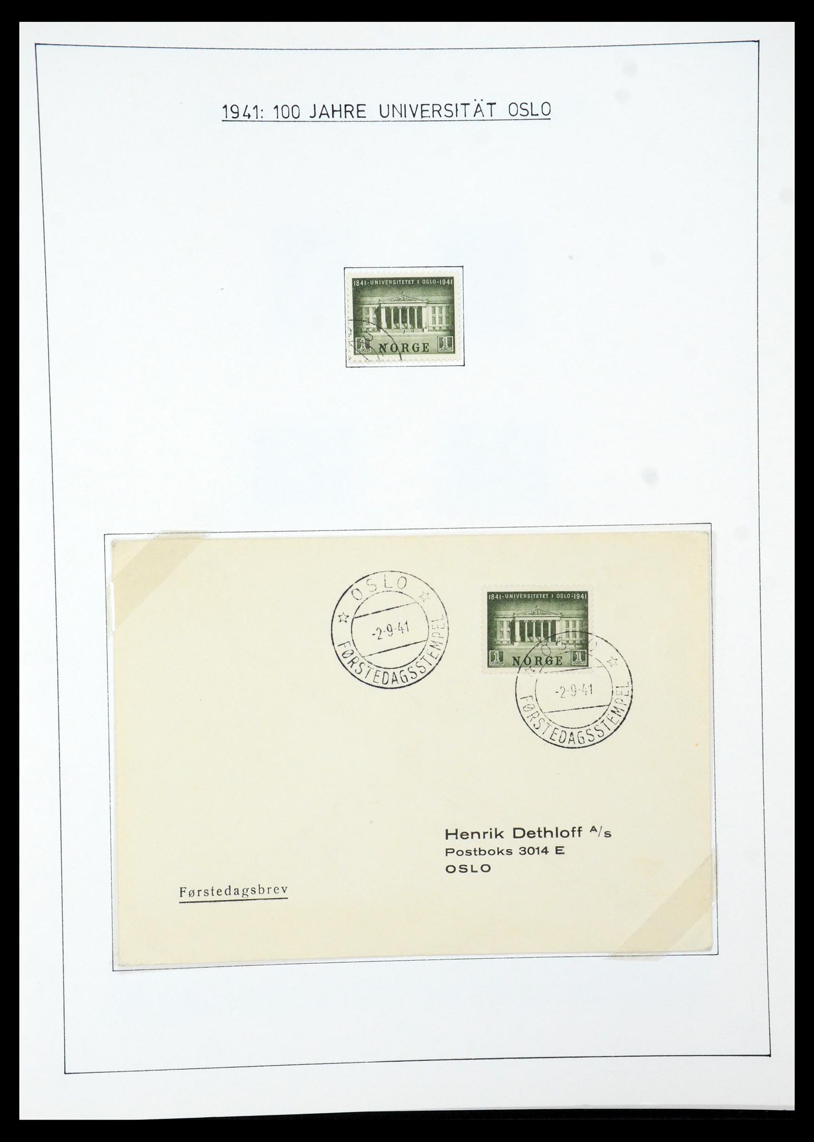 35265 050 - Postzegelverzameling 35265 Noorwegen 1922-1944.