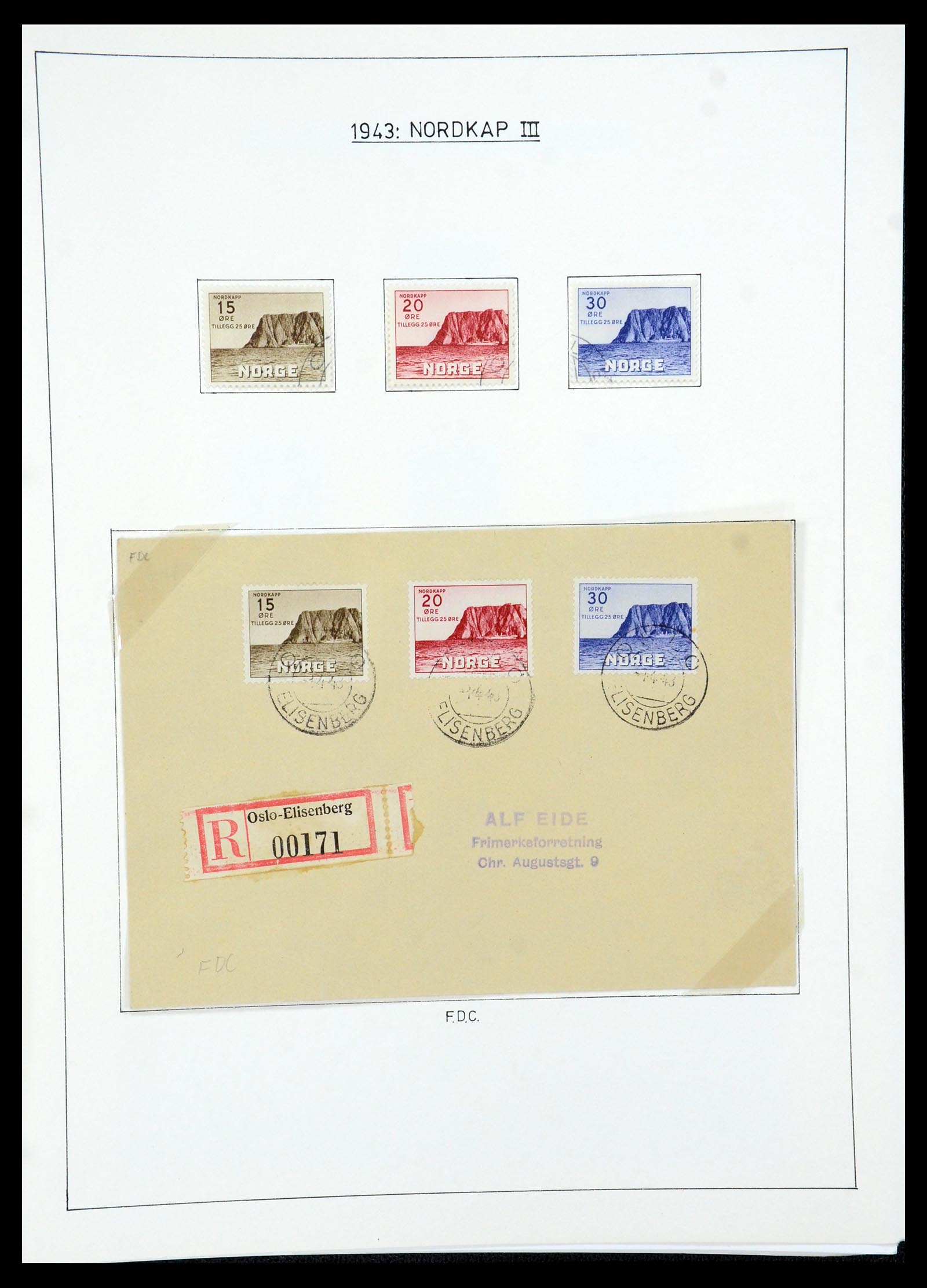 35265 065 - Postzegelverzameling 35265 Noorwegen 1922-1944.