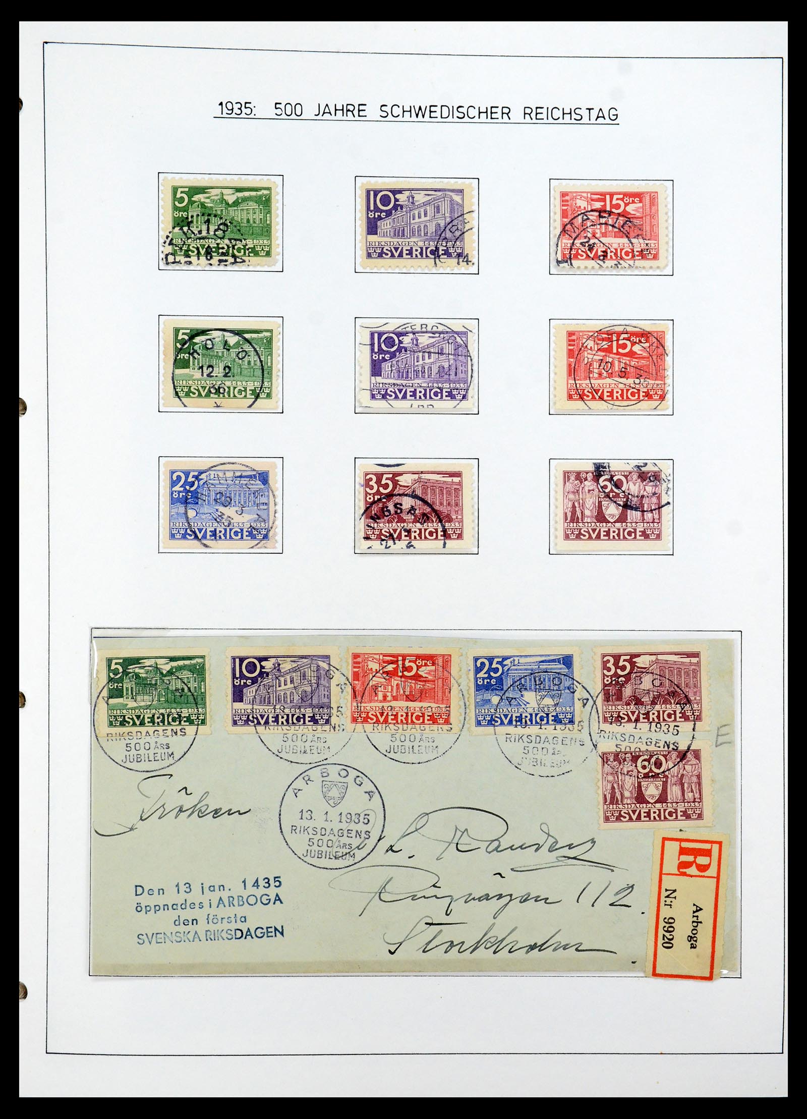 35269 003 - Postzegelverzameling 35269 Zweden 1932-1988.