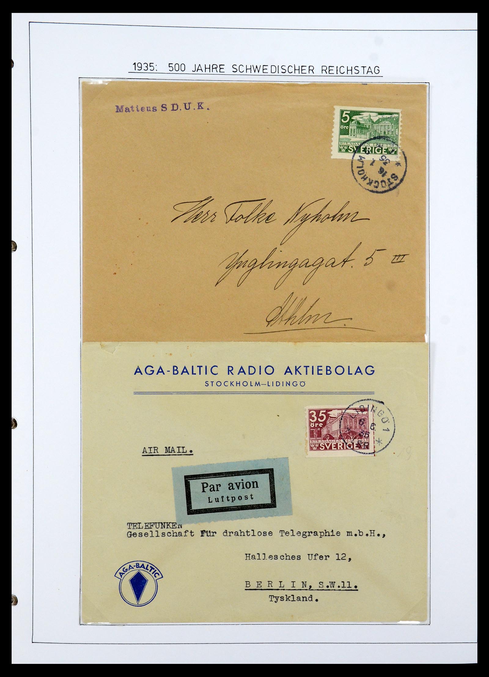 35269 004 - Postzegelverzameling 35269 Zweden 1932-1988.